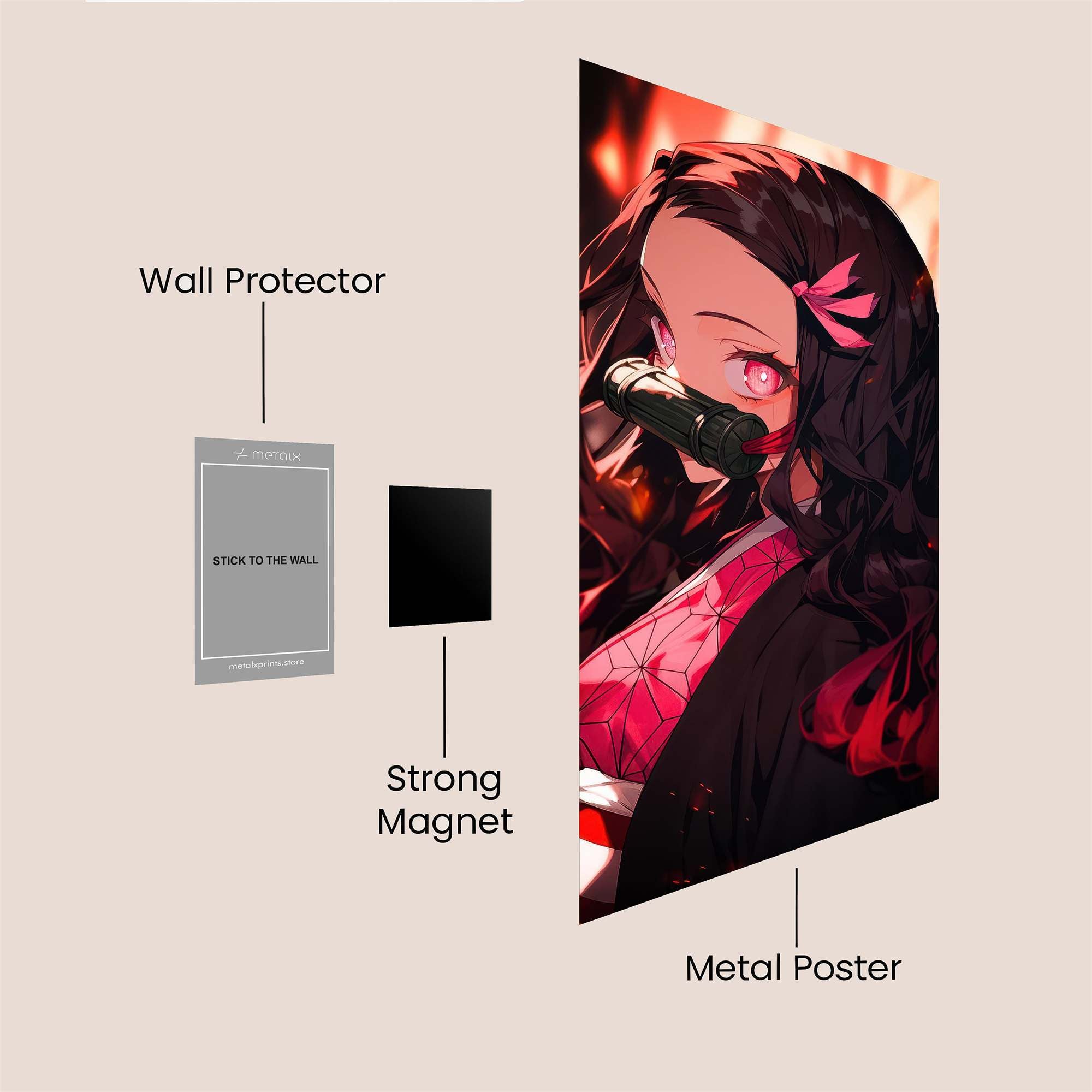 Nezuko Serene Safe Wall Magnetic / M