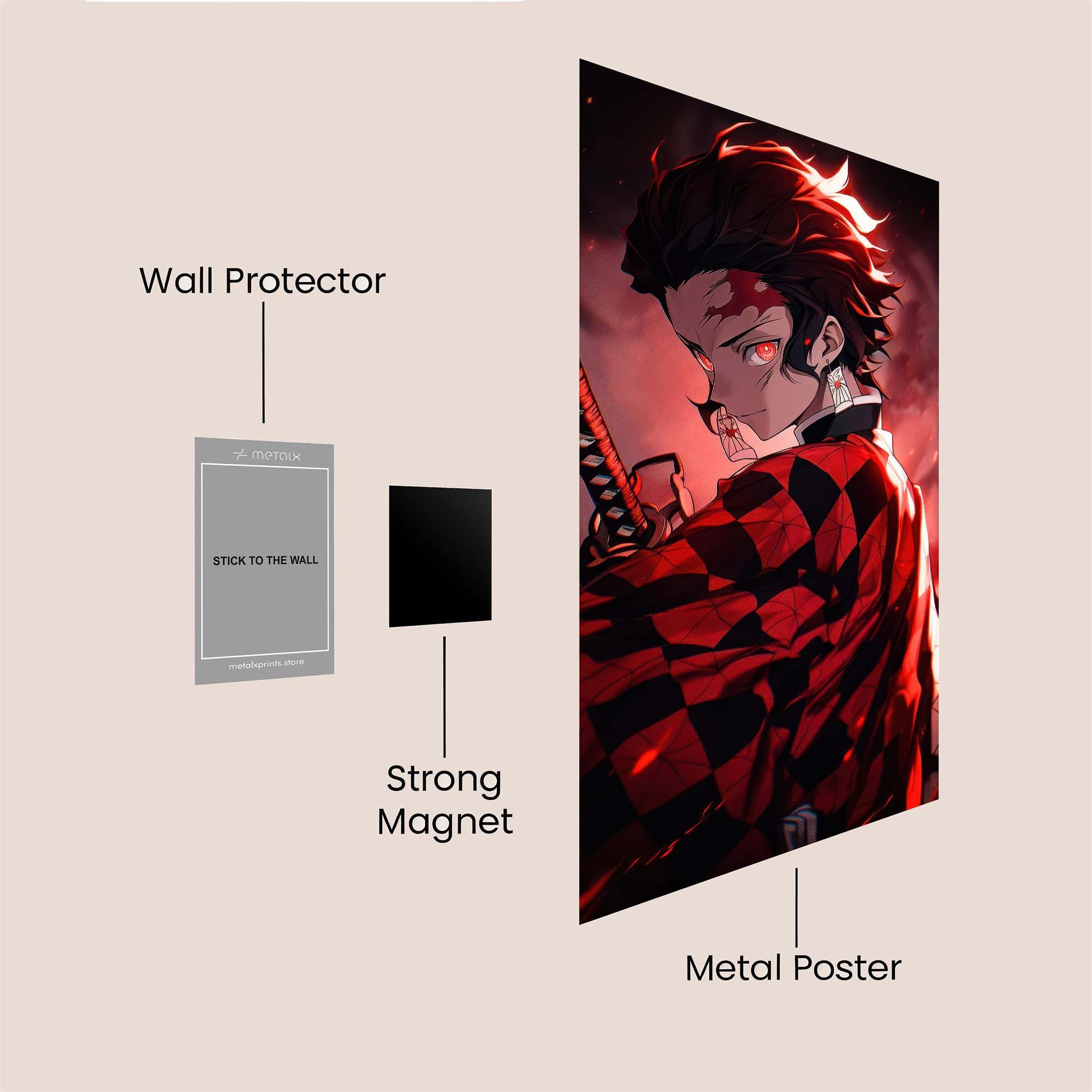 Tanjiro Infernal Safe Wall Magnetic / M