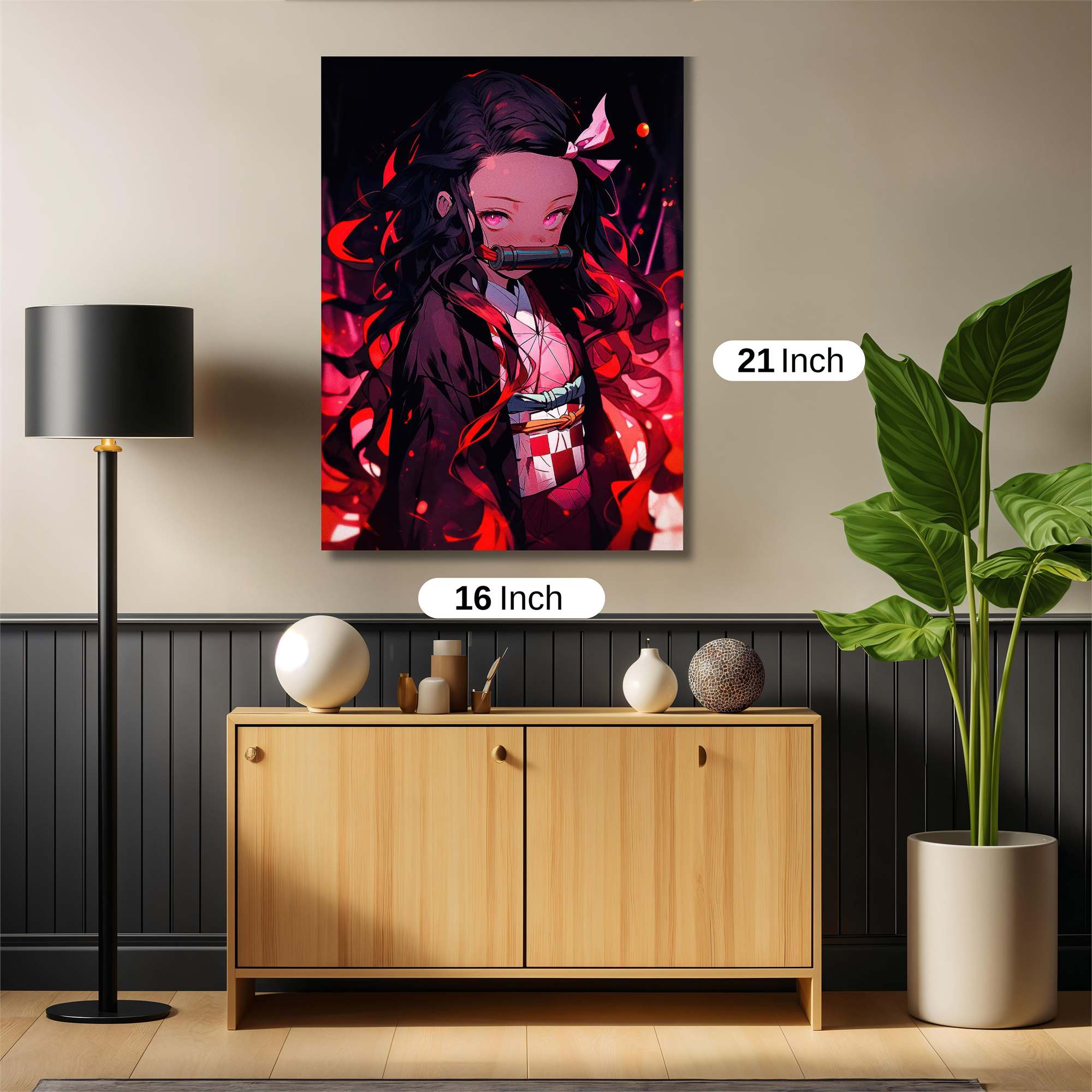 Nezuko Inferno Safe Wall Magnetic / M