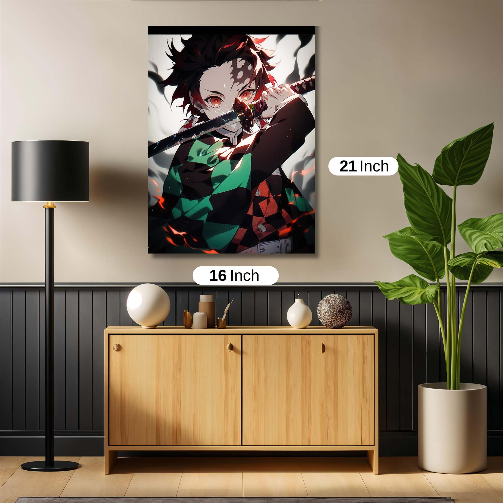 Tanjiro Fierce Safe Wall Magnetic / M