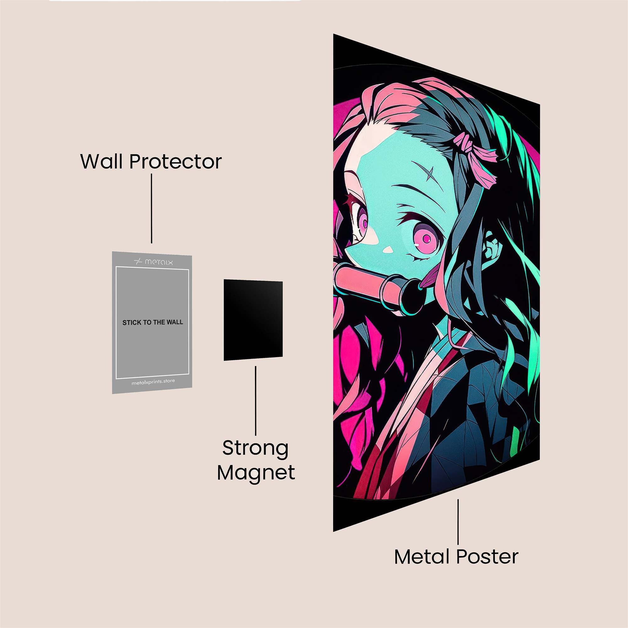 Nezuko Enigmatic Safe Wall Magnetic / M