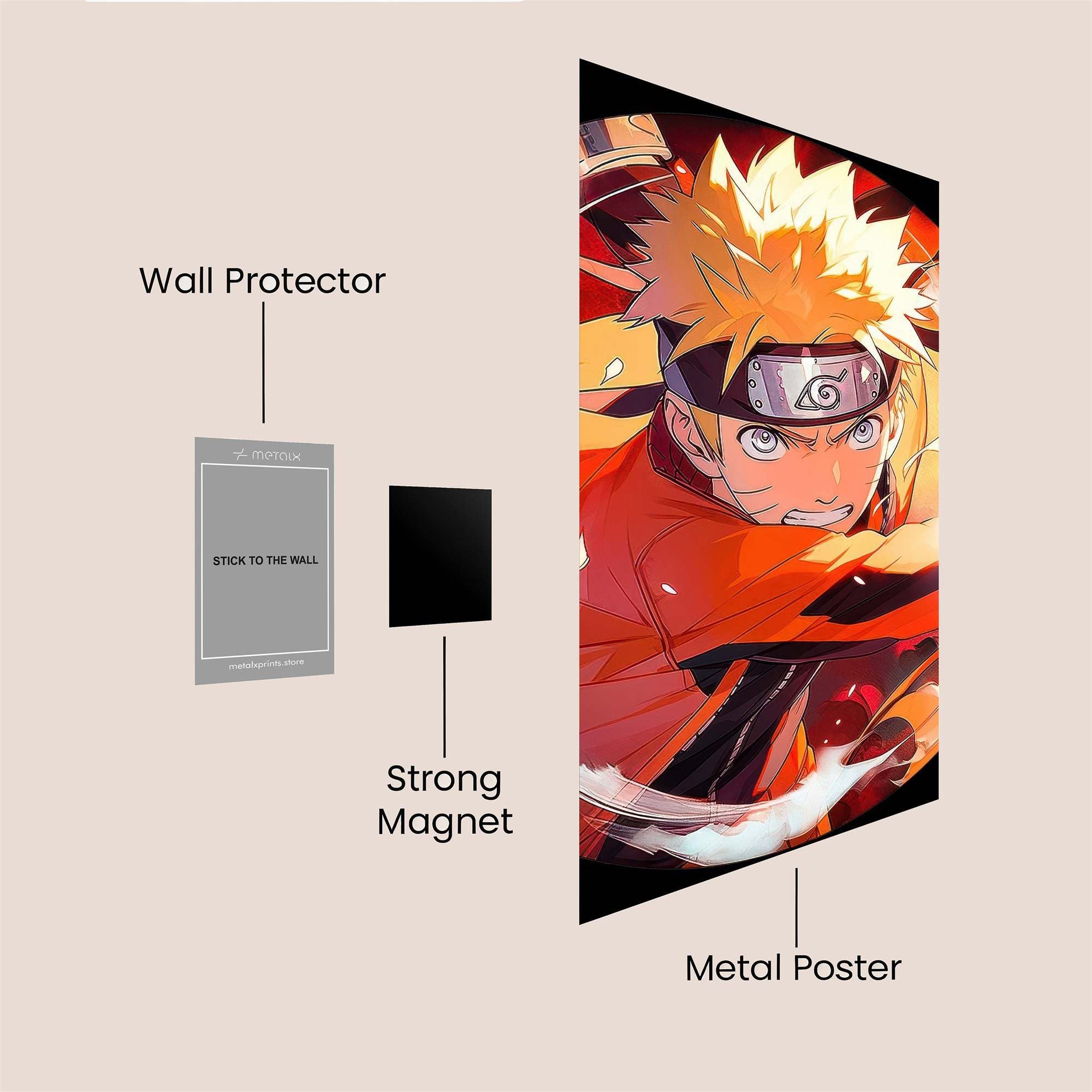 Naruto Fierce Safe Wall Magnetic / M