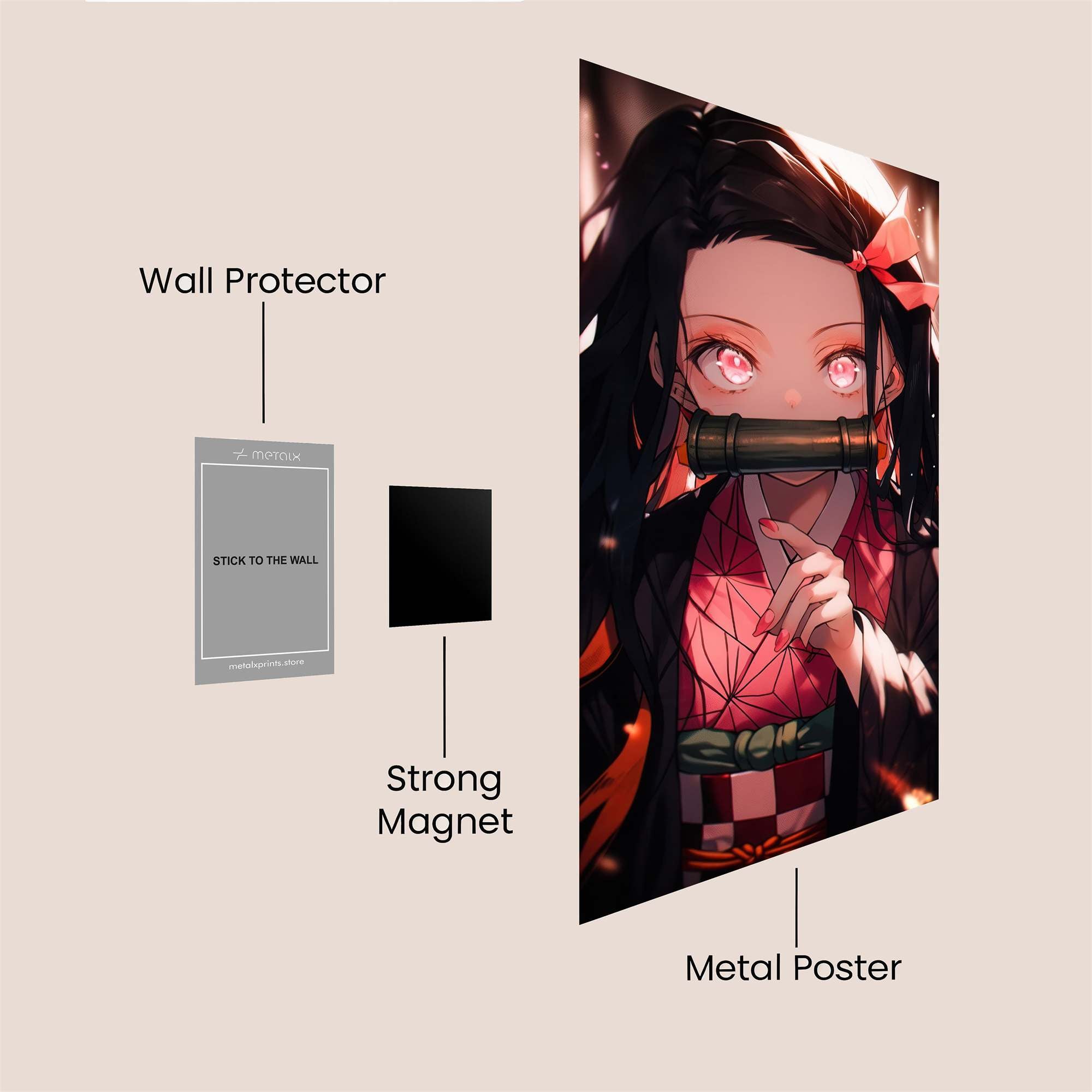 Nezuko Enigmatic Safe Wall Magnetic / M