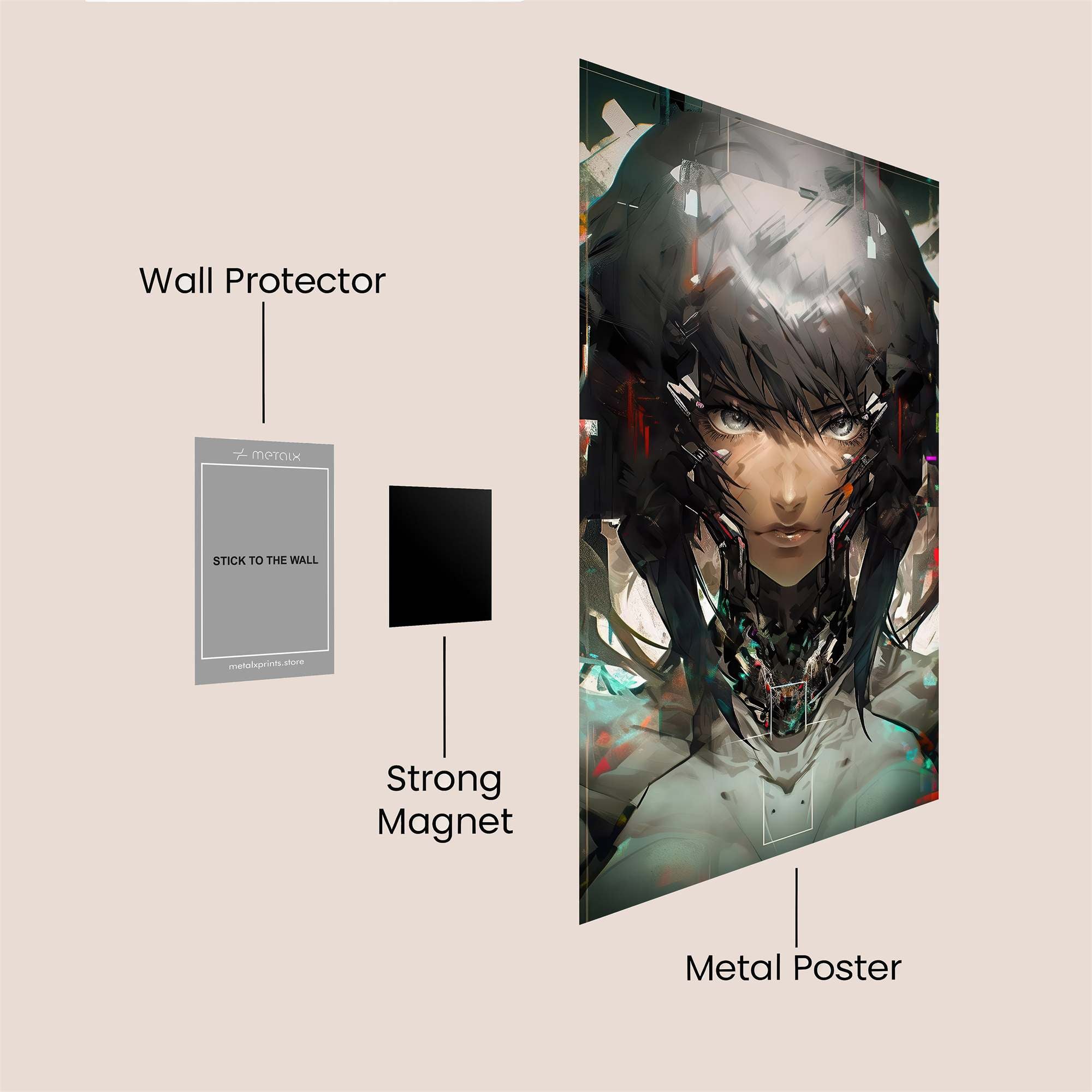 Cyber Enigma Safe Wall Magnetic / M