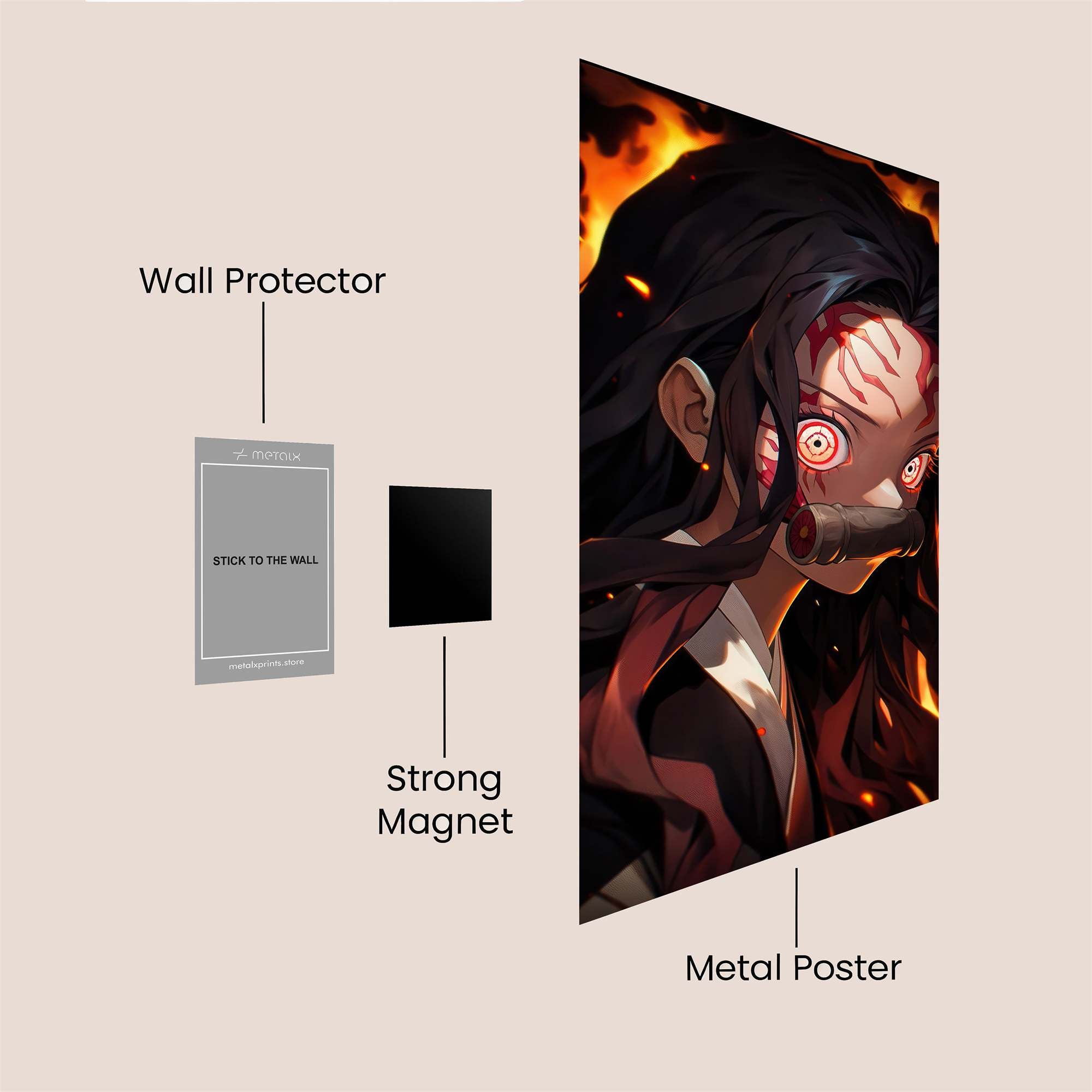 Nezuko Infernal Safe Wall Magnetic / M
