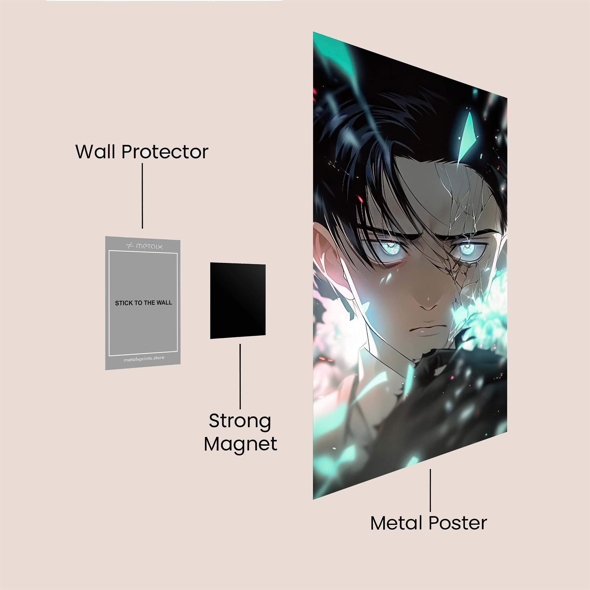 Levi Shattered Safe Wall Magnetic / M