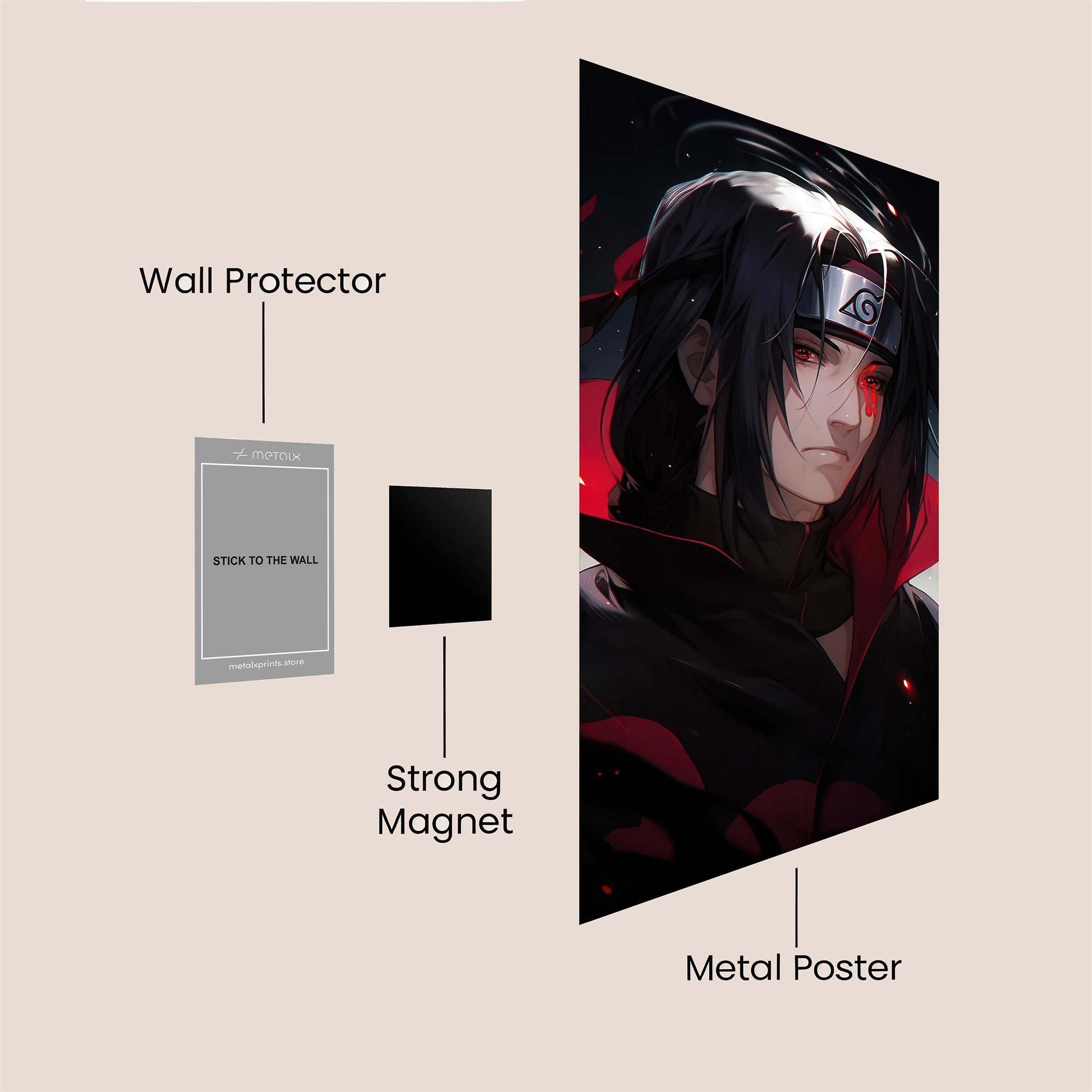 Itachi Sombre Safe Wall Magnetic / M