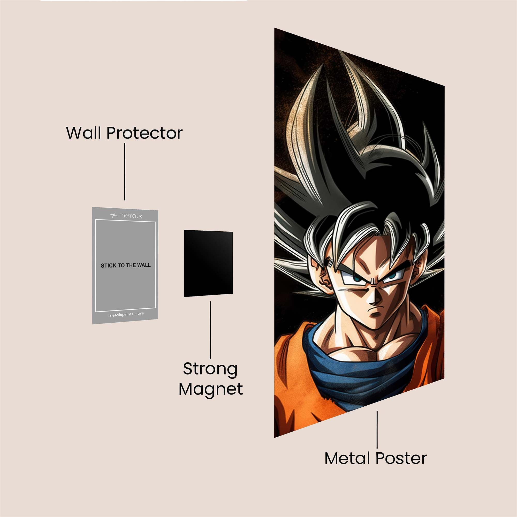 Goku Resolute Safe Wall Magnetic / M