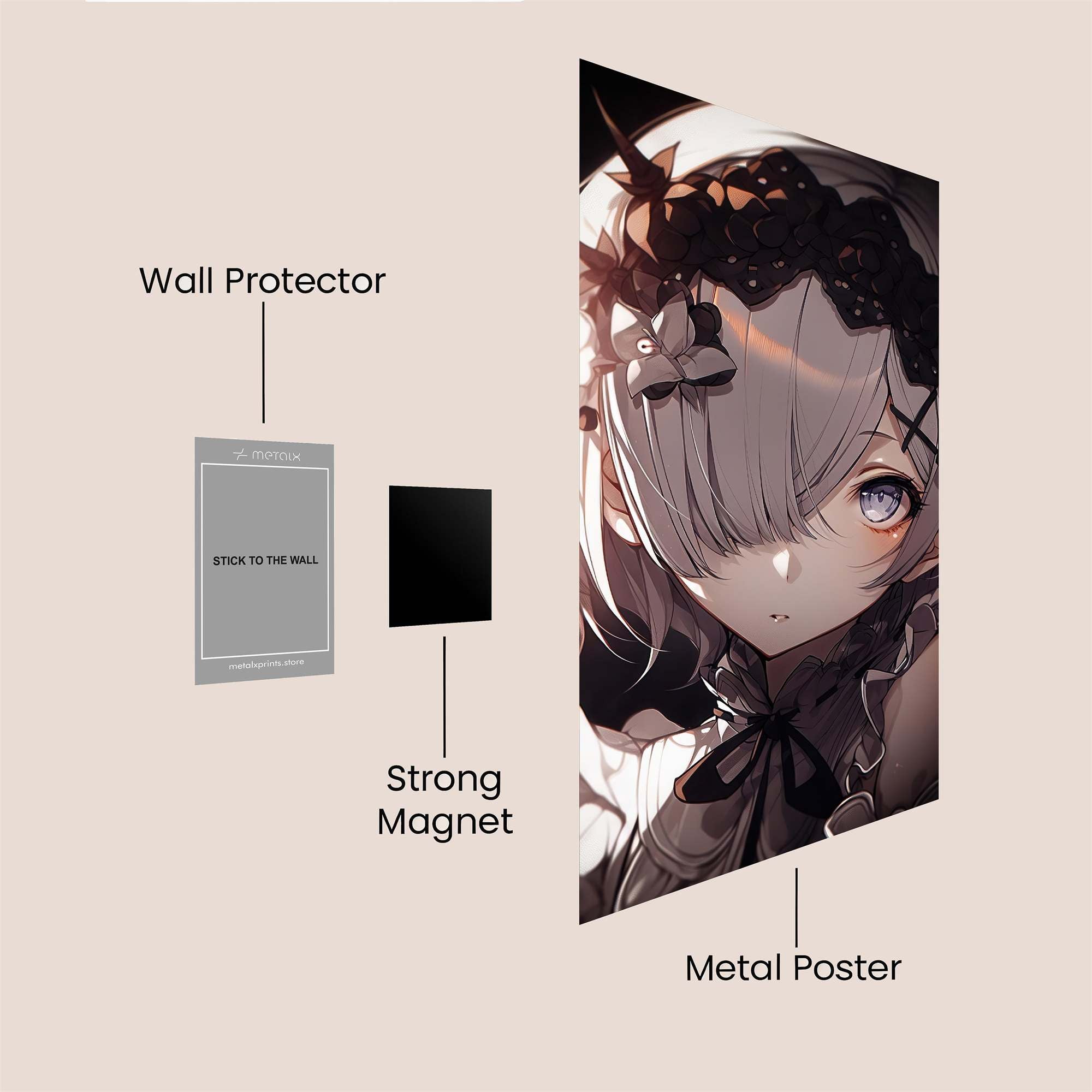 Rem Melancholy Safe Wall Magnetic / M