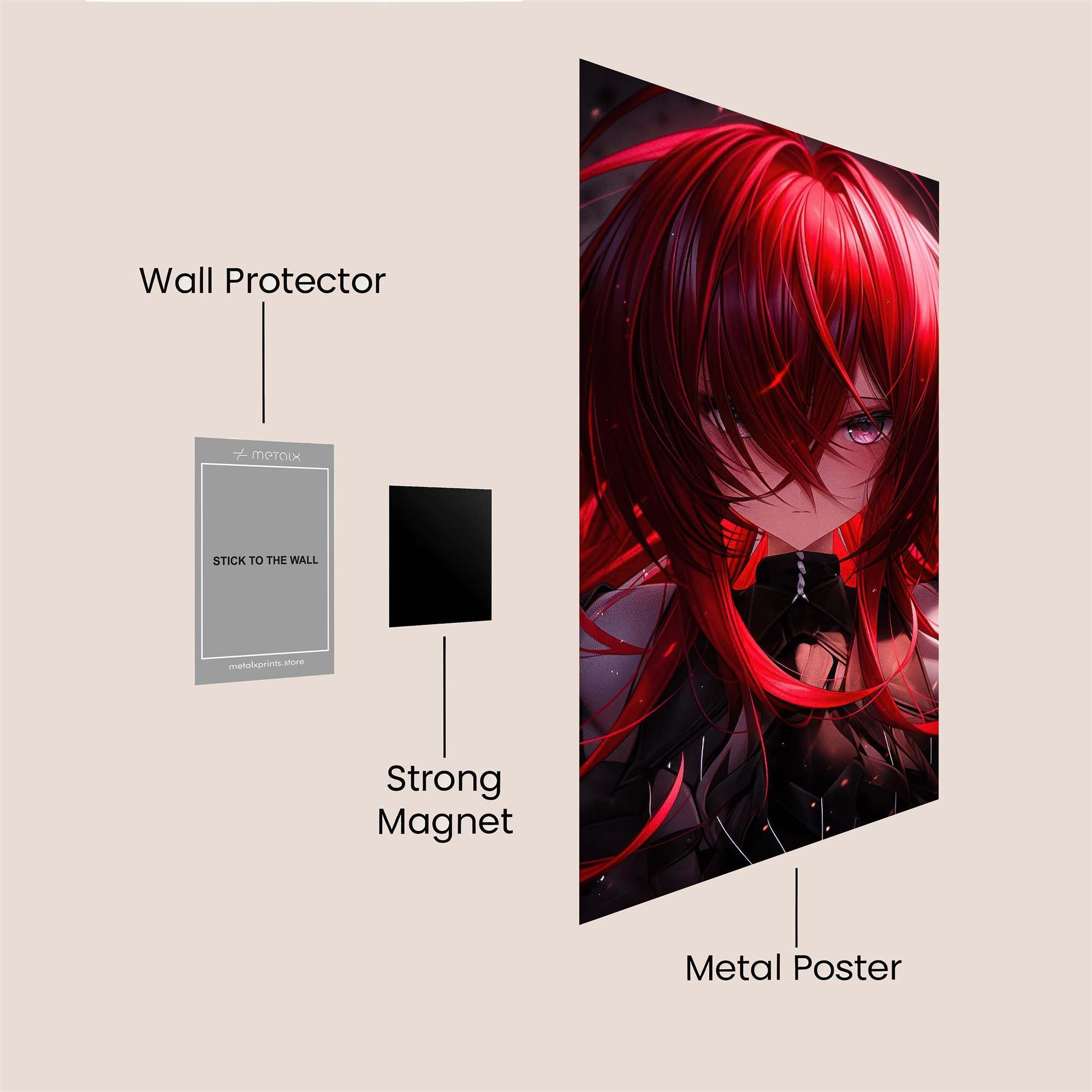 Crimson Enigma Safe Wall Magnetic / M