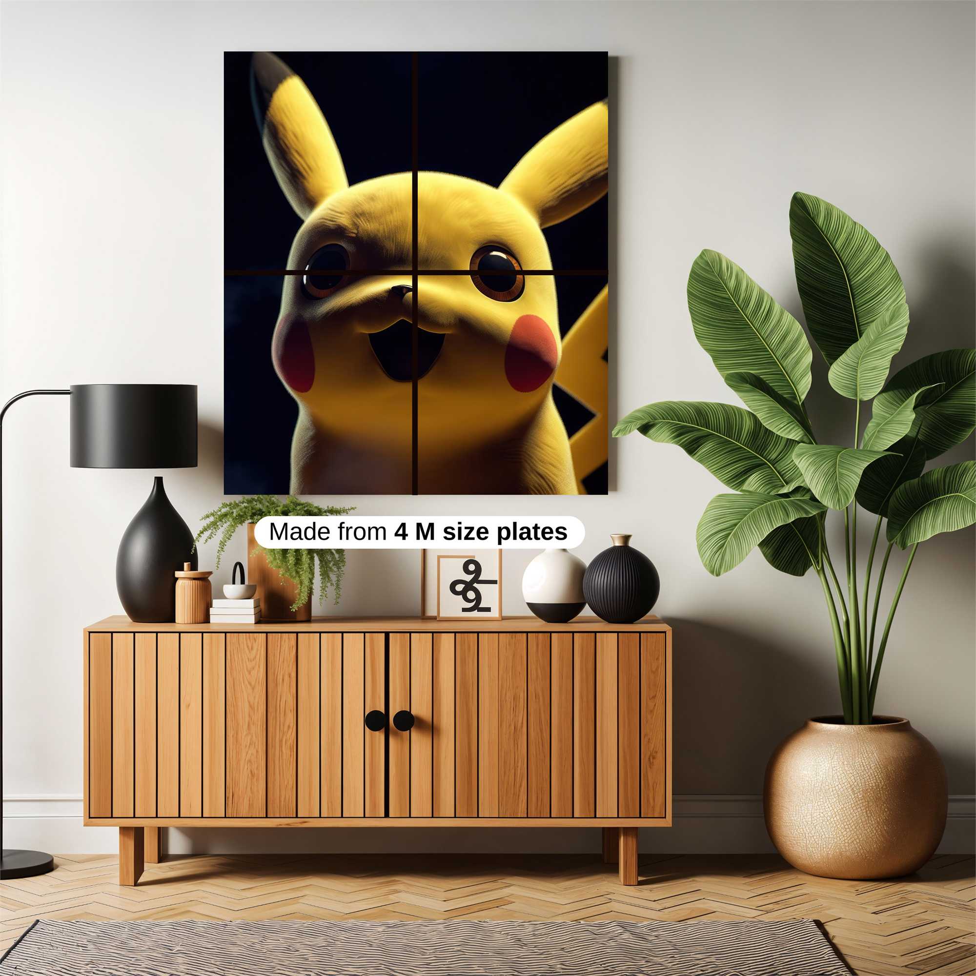 Pikachu Joyful Safe Wall Magnetic / M