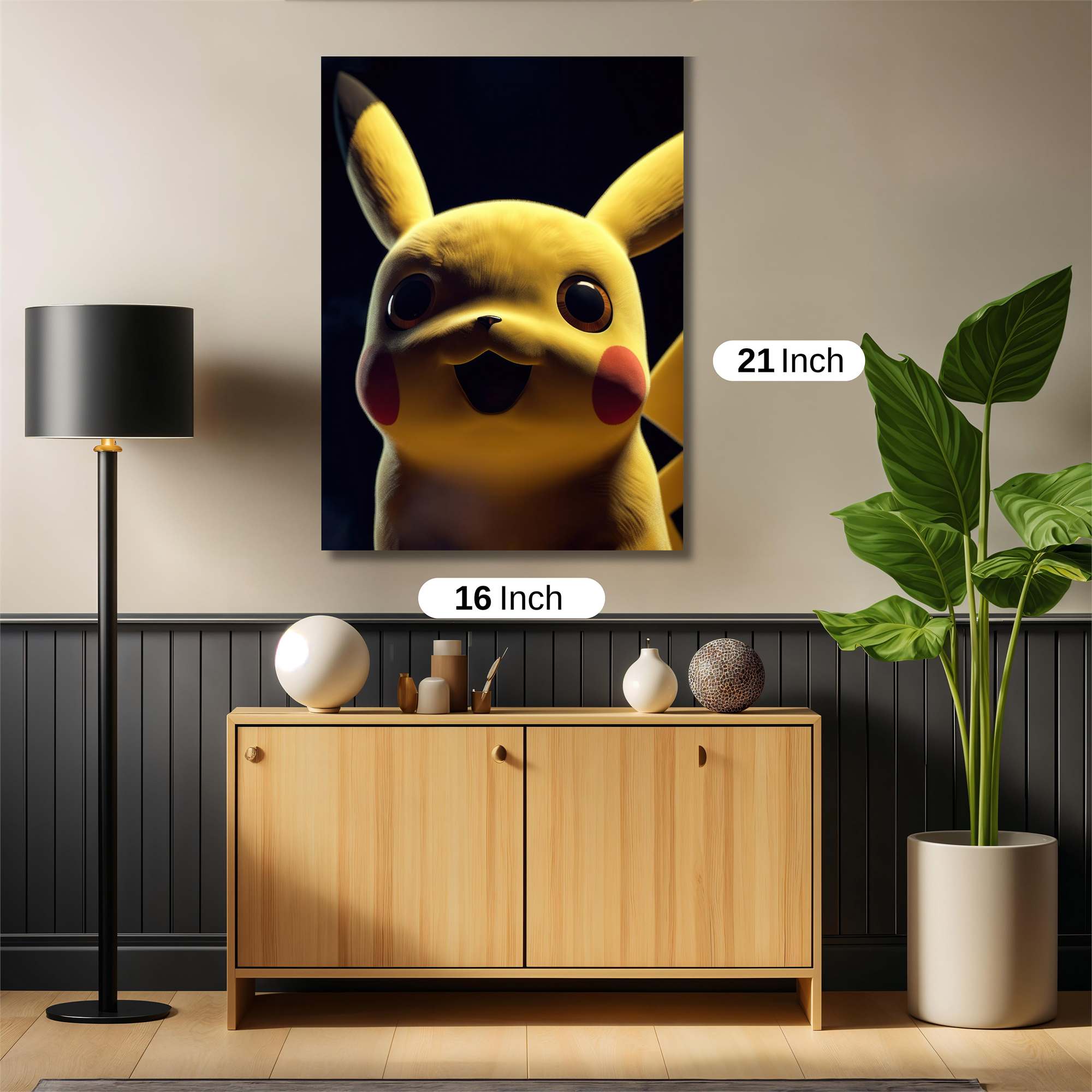 Pikachu Joyful Safe Wall Magnetic / M
