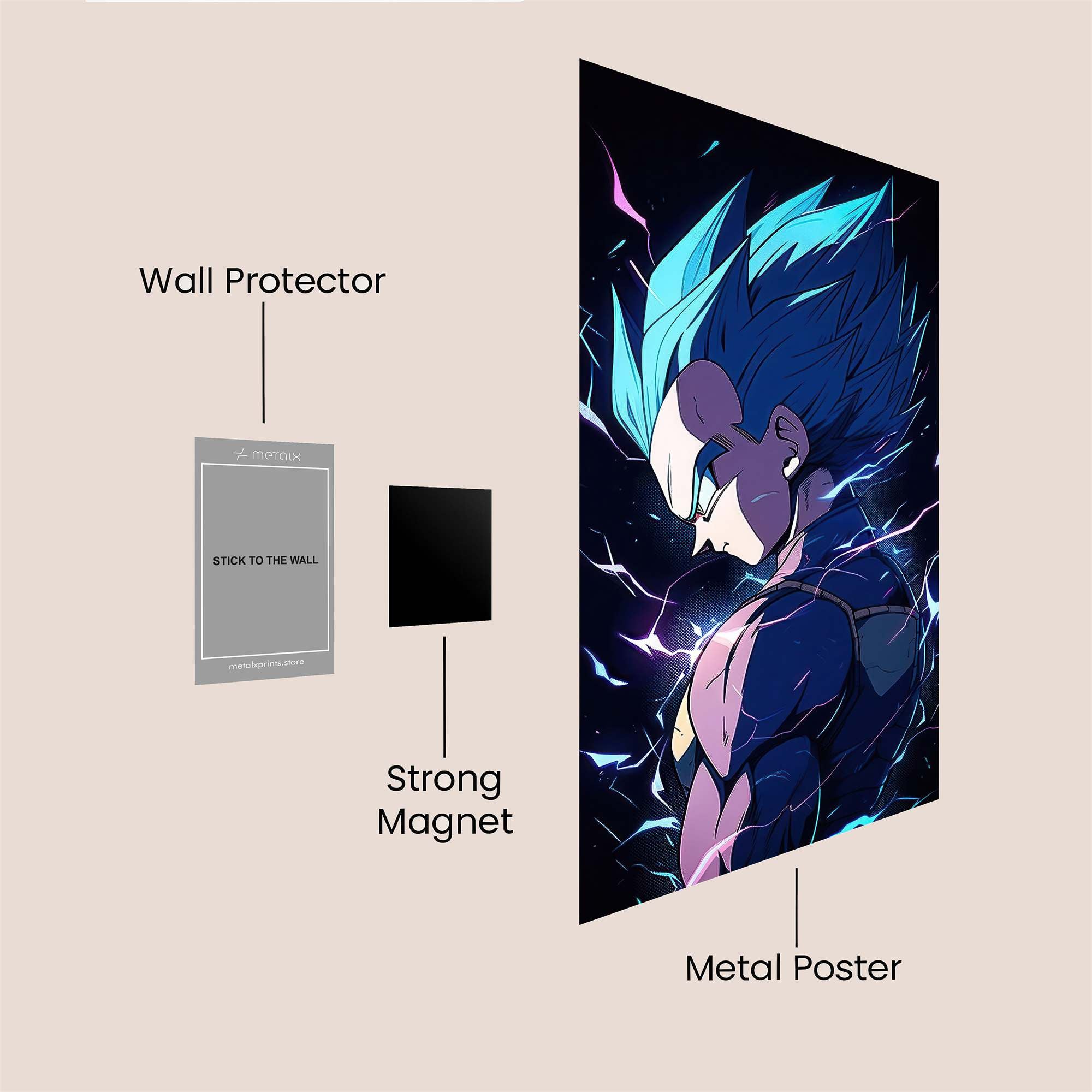 Vegeta Victorious Safe Wall Magnetic / M