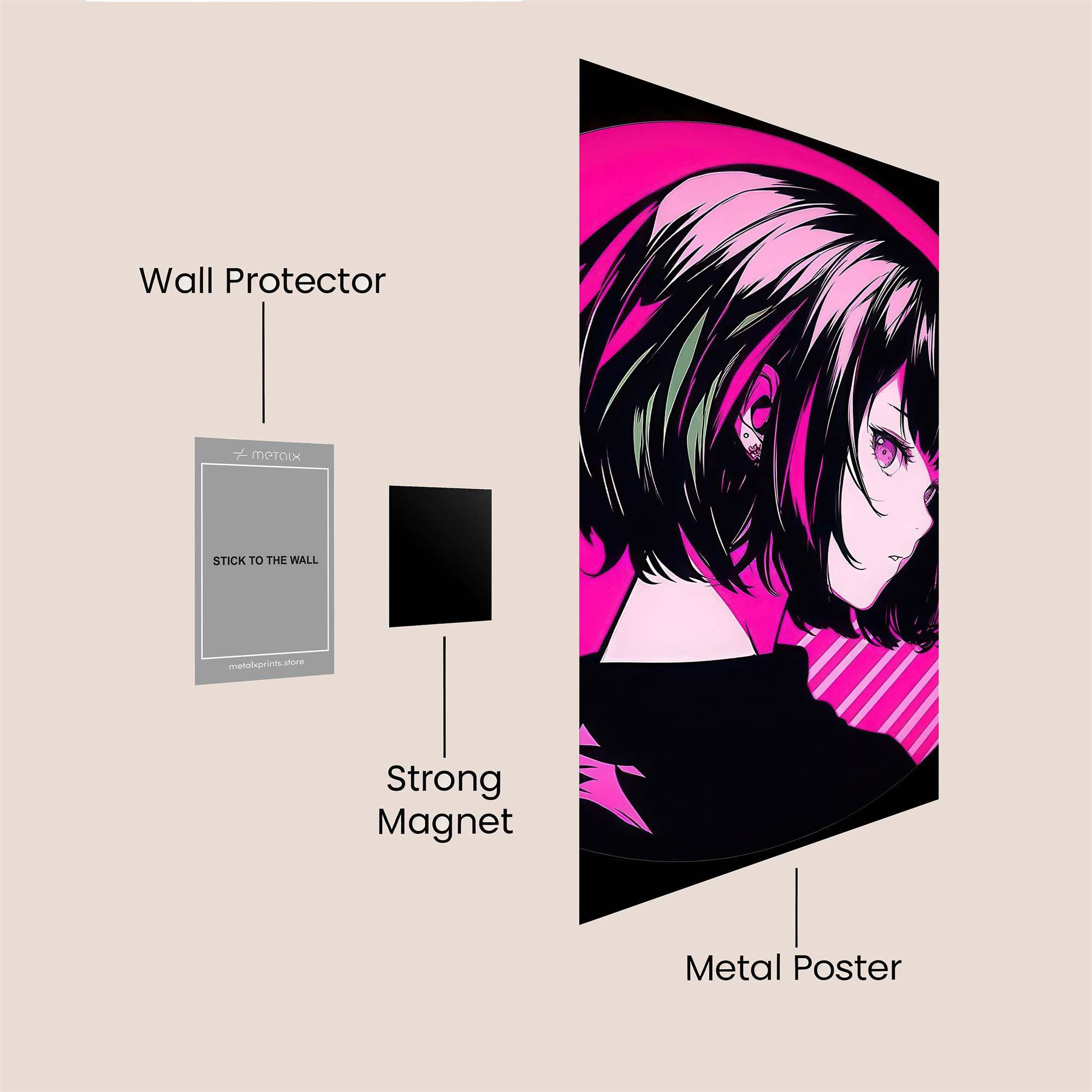 Mystic Aura Safe Wall Magnetic / M