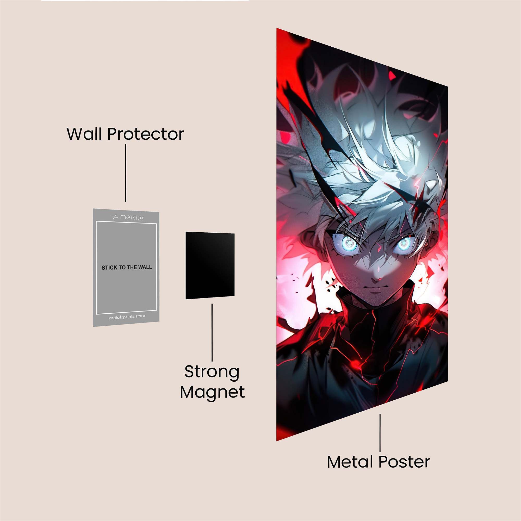 Gohan Rage Safe Wall Magnetic / M