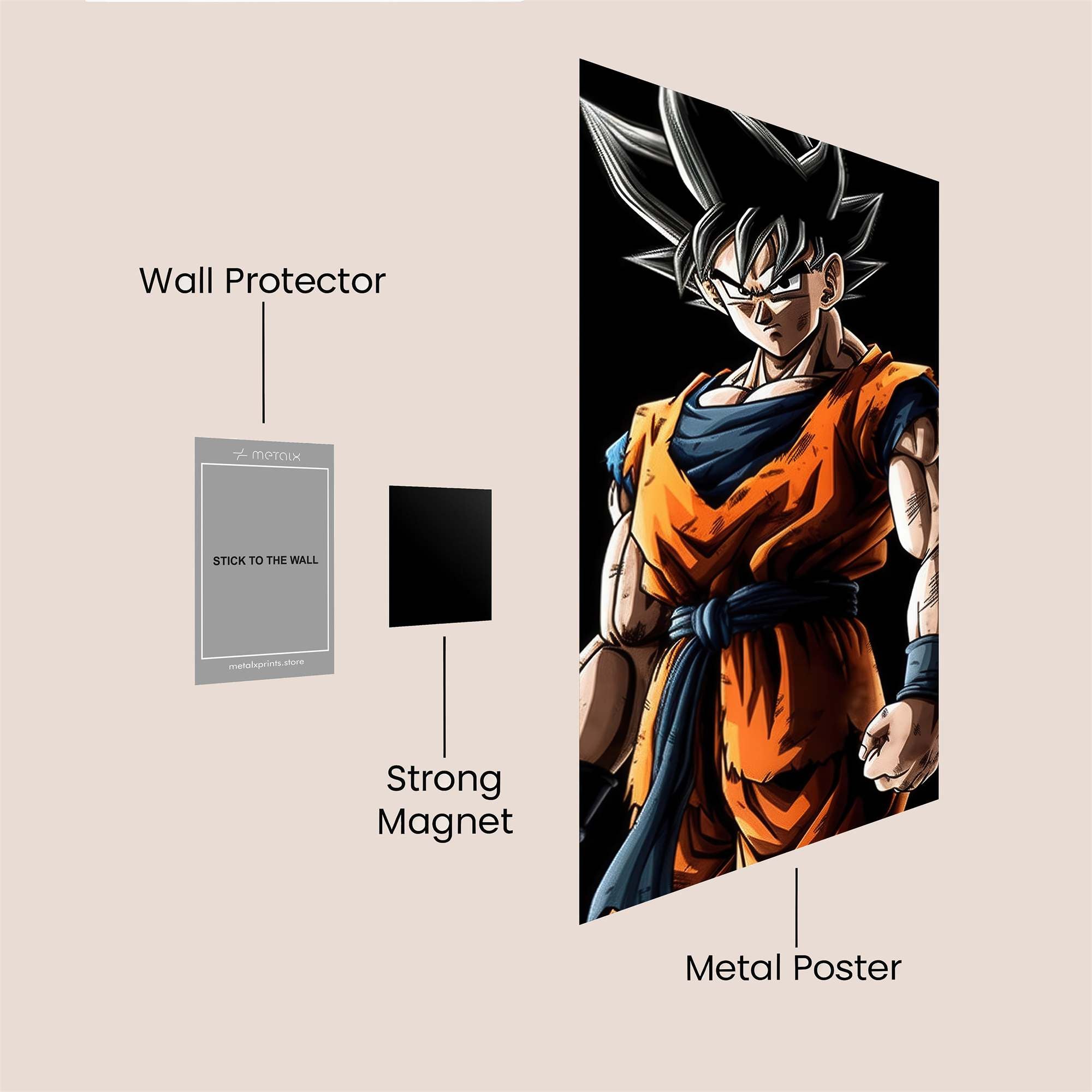 Goku Resolute Safe Wall Magnetic / M
