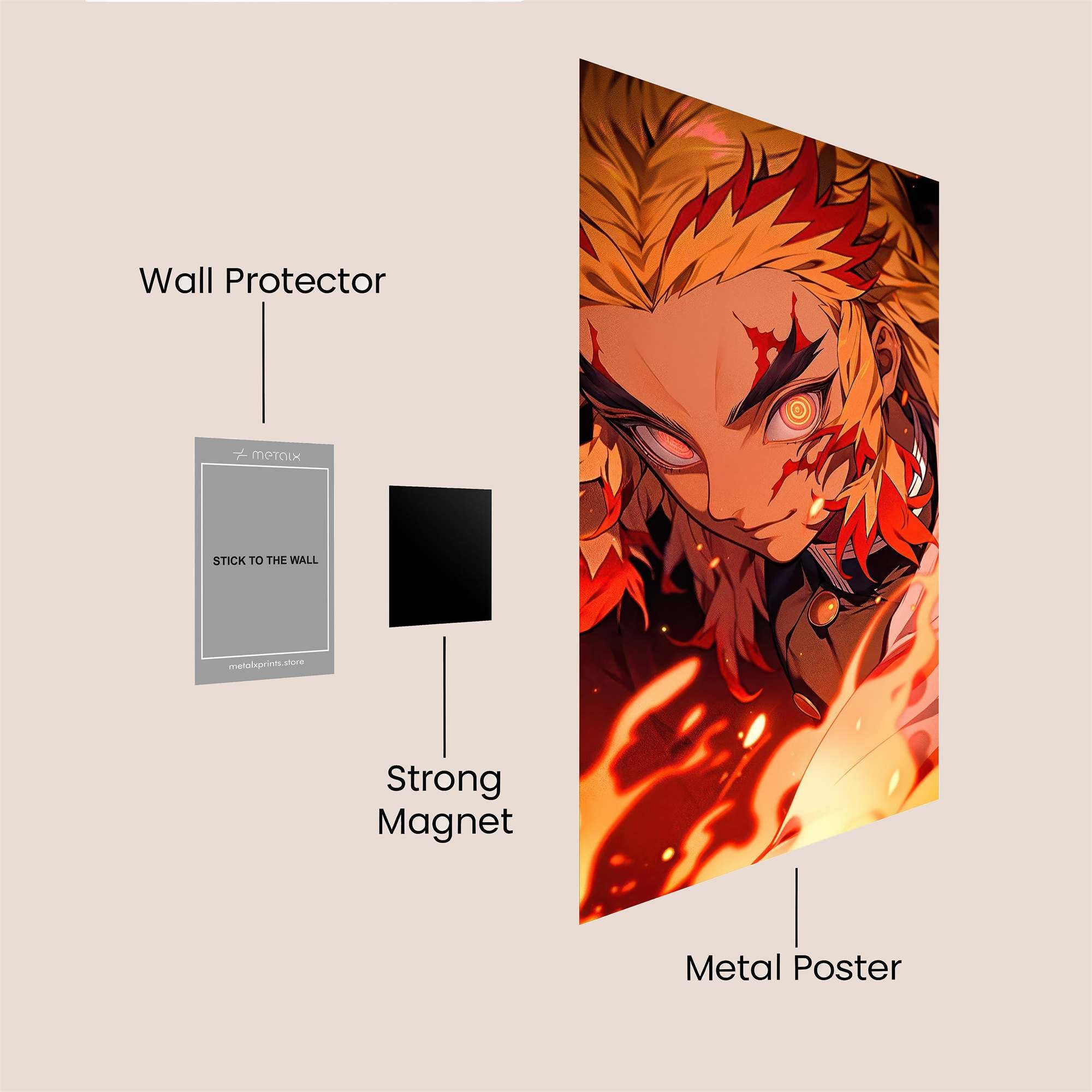 Kyojuro Fierce Safe Wall Magnetic / M