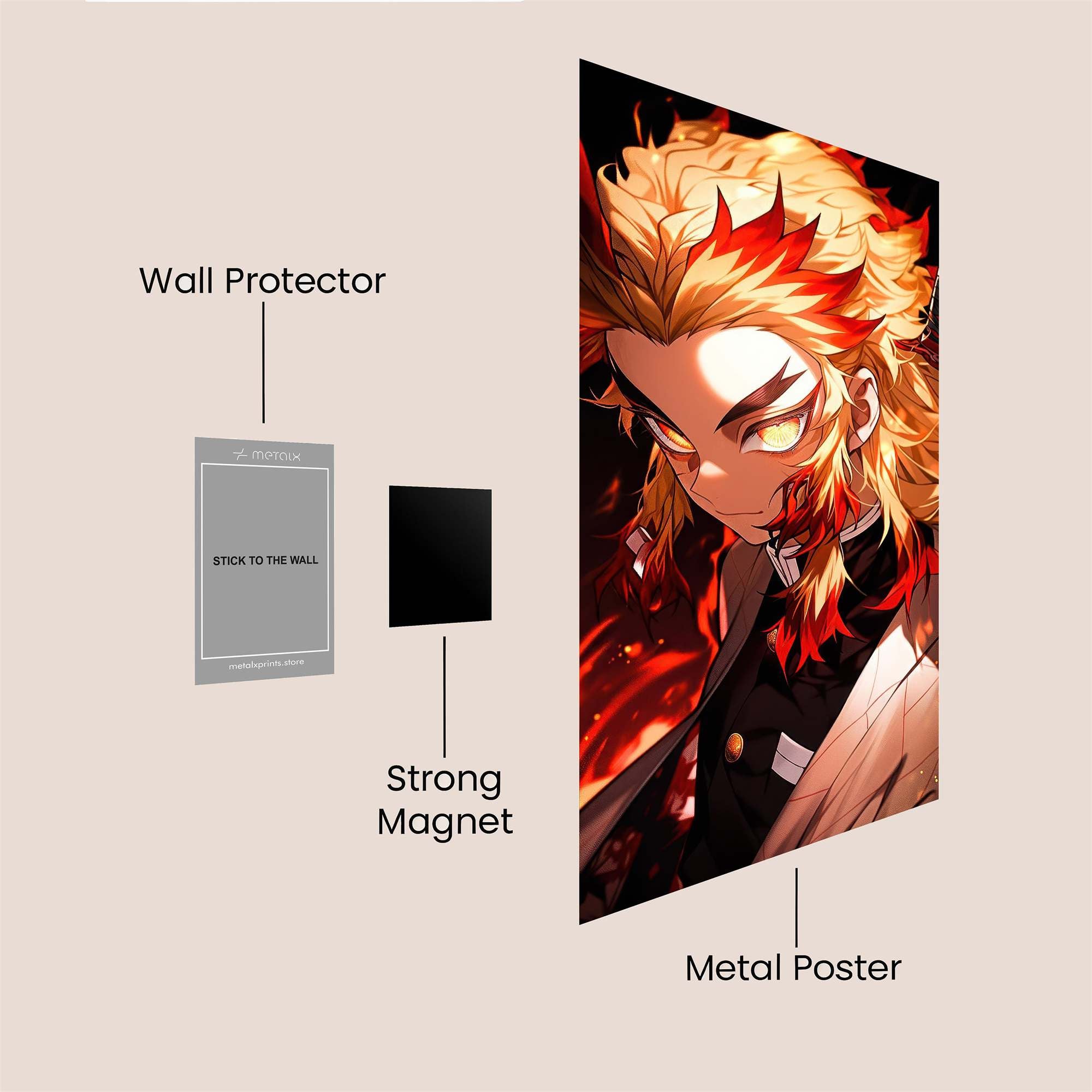 Kyojuro Fierce Safe Wall Magnetic / M