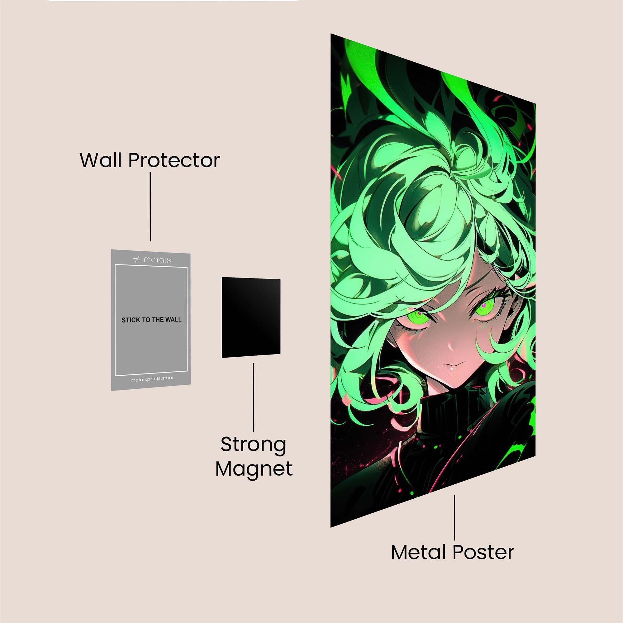 Toxic Menace Safe Wall Magnetic / M