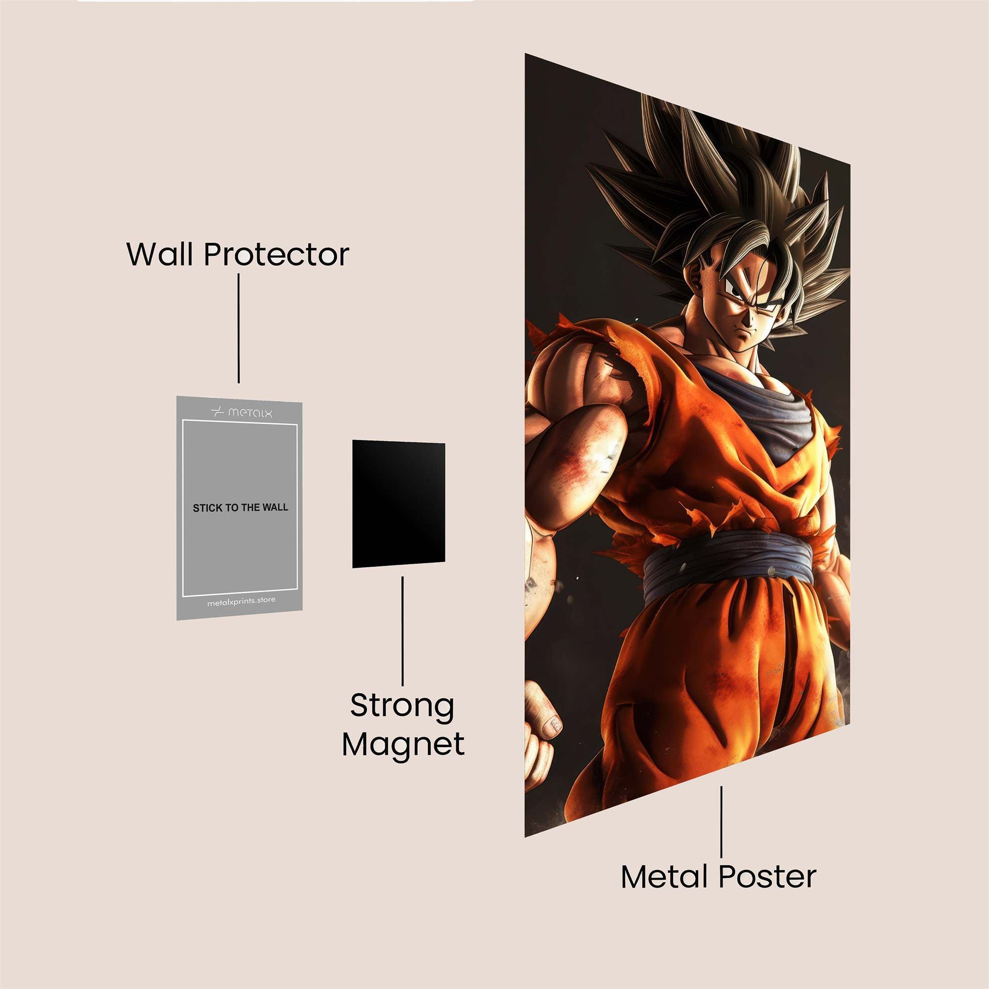 Goku Resolute Safe Wall Magnetic / M