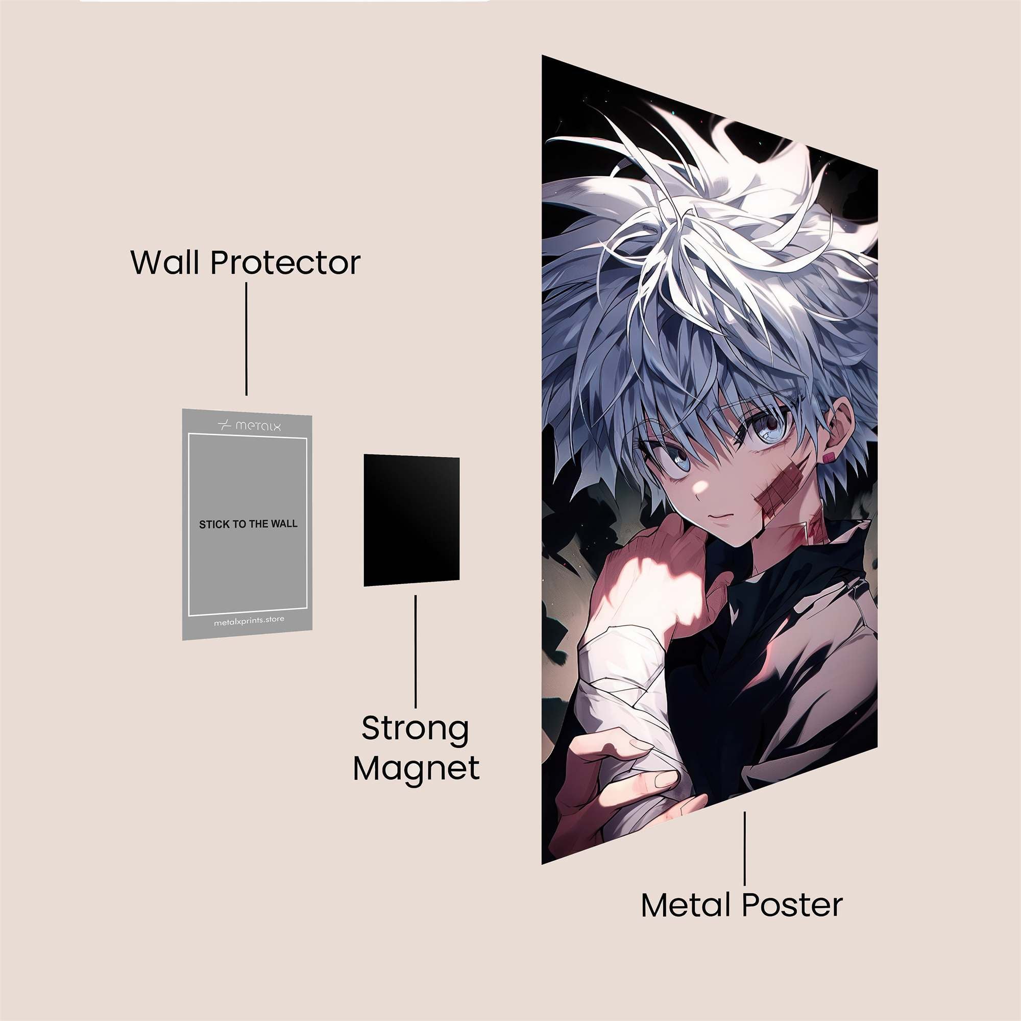 Killua Determined Safe Wall Magnetic / M