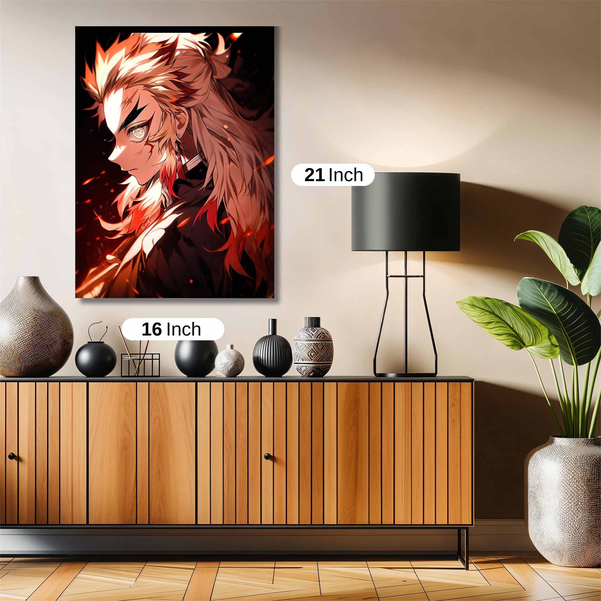 Kyojuro Fiery Safe Wall Magnetic / M