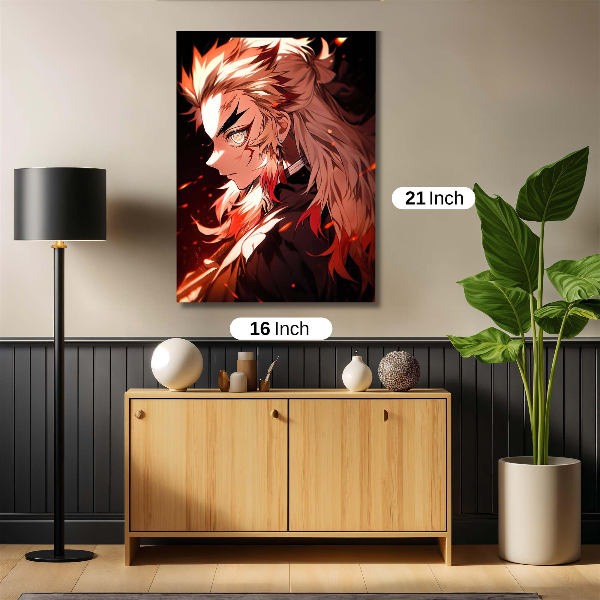 Kyojuro Fiery Safe Wall Magnetic / M