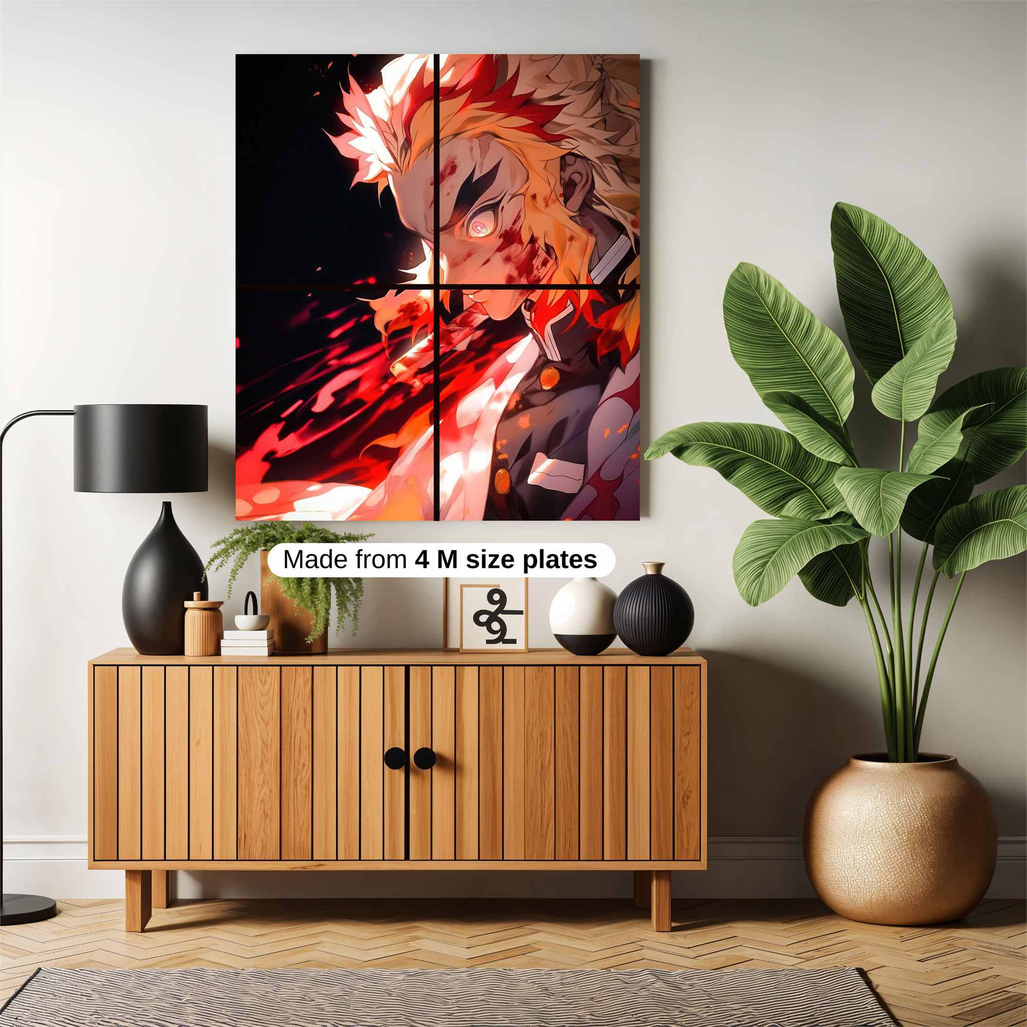 Rengoku Fiery Safe Wall Magnetic / M