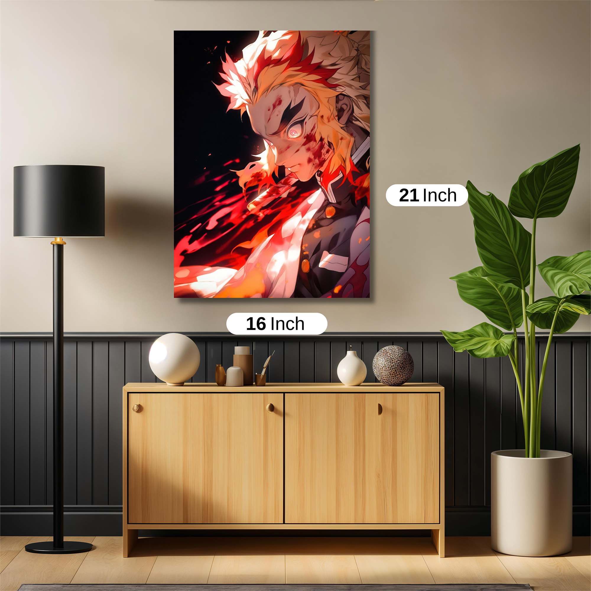 Rengoku Fiery Safe Wall Magnetic / M