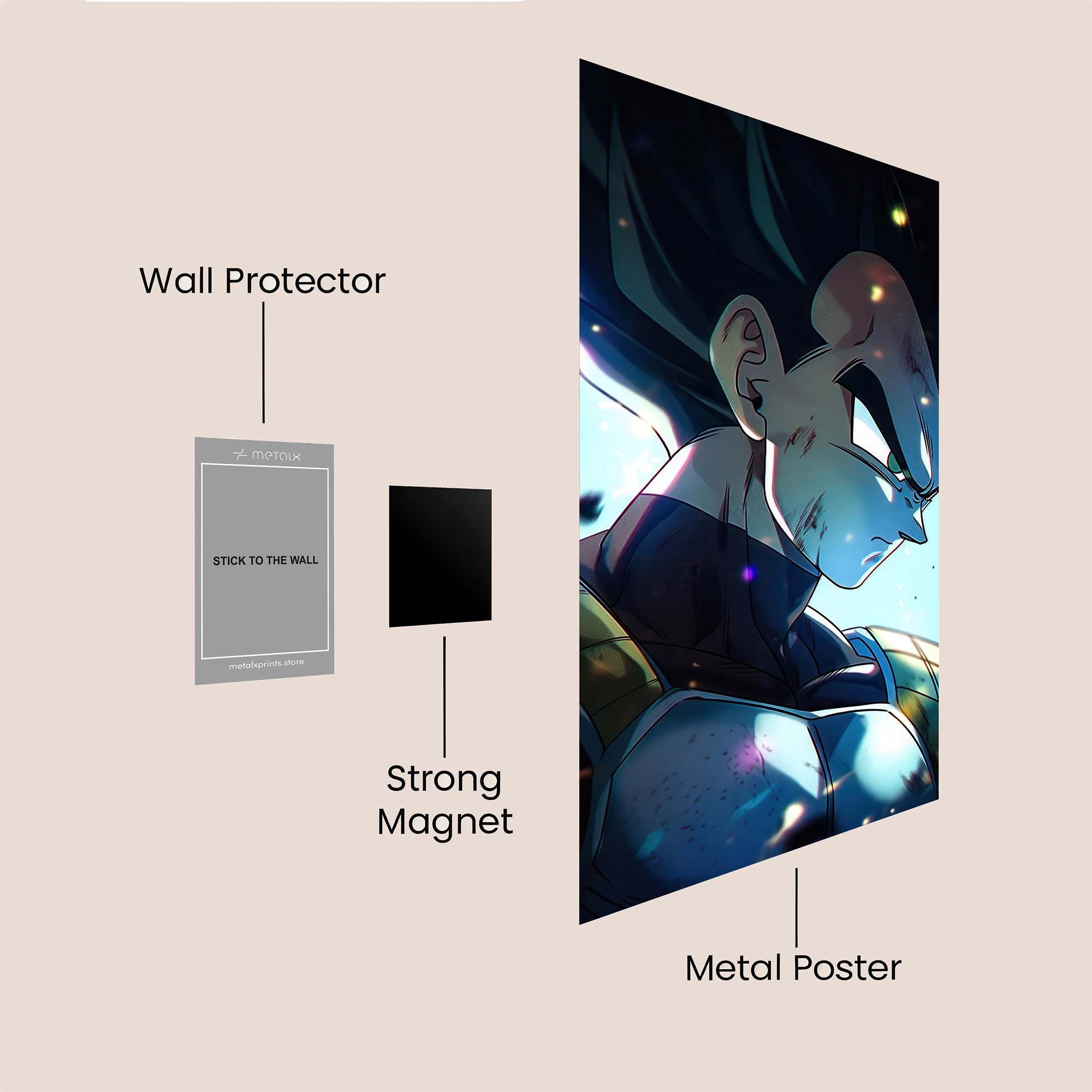Vegeta Victorious Safe Wall Magnetic / M