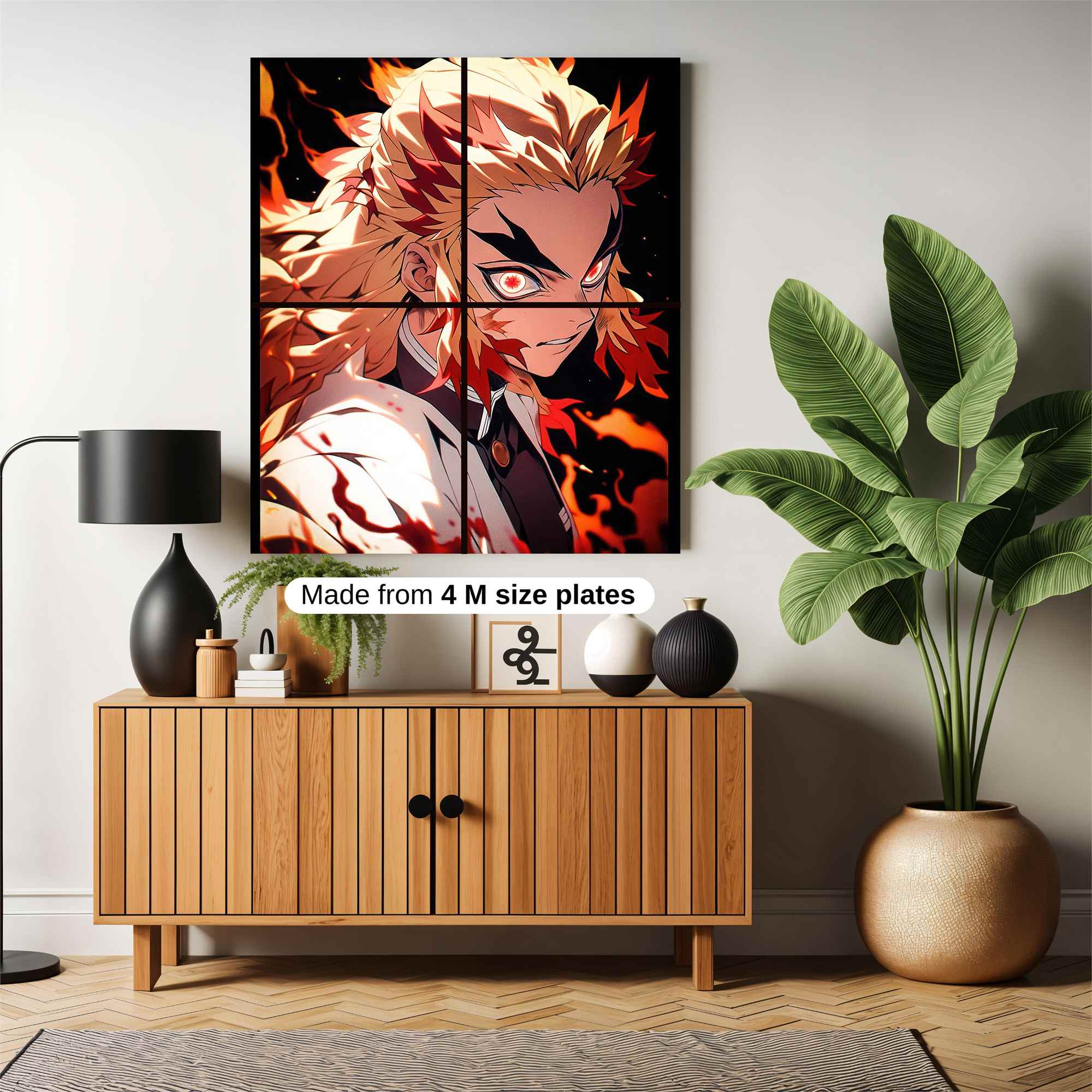 Rengoku Fiery Safe Wall Magnetic / M