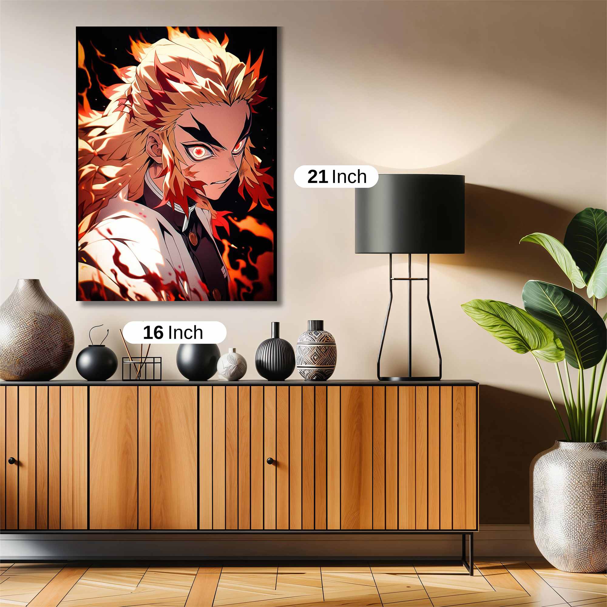 Rengoku Fiery Safe Wall Magnetic / M