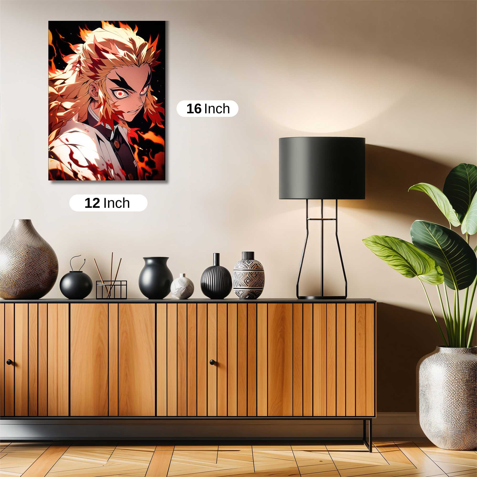 Rengoku Fiery Safe Wall Magnetic / M