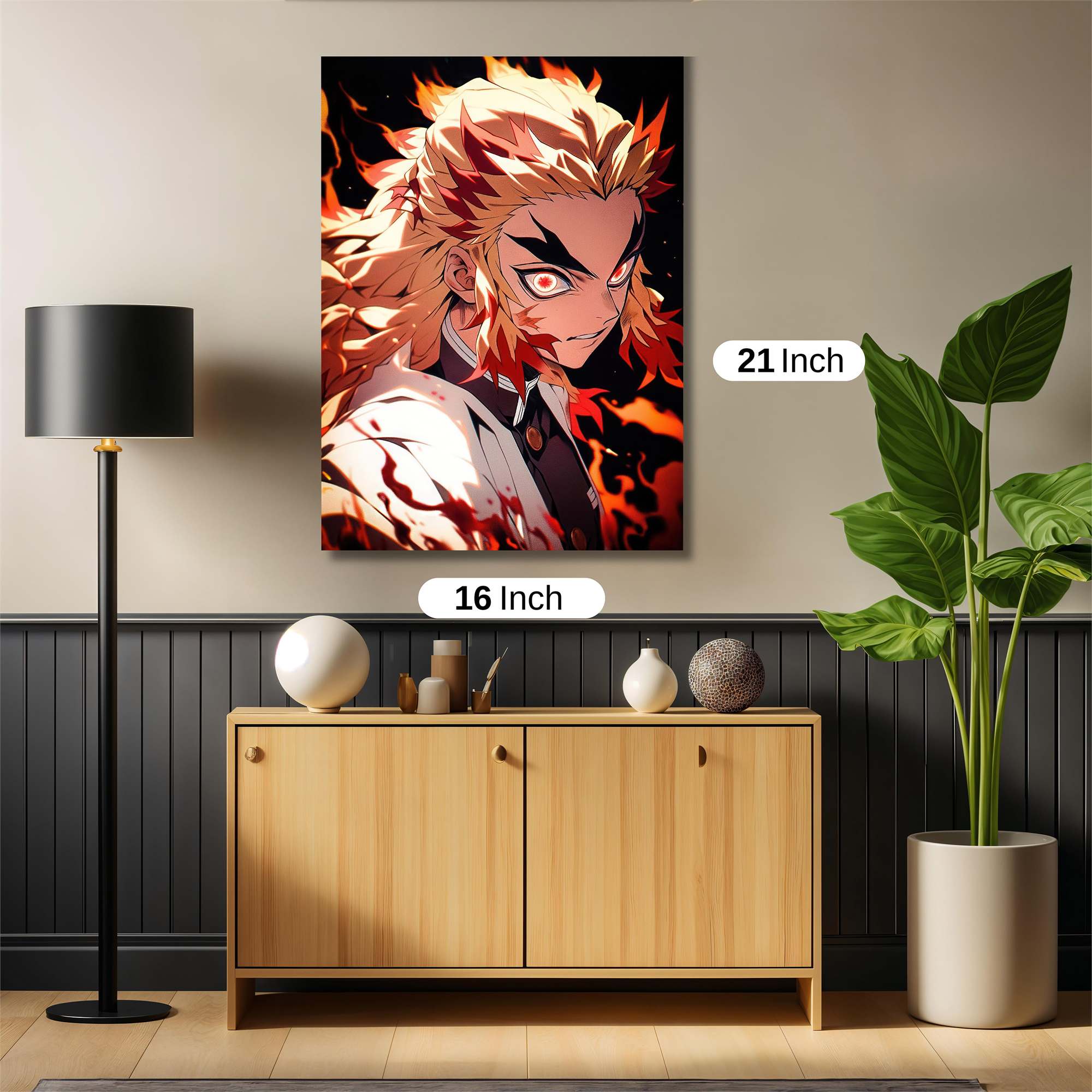 Rengoku Fiery Safe Wall Magnetic / M