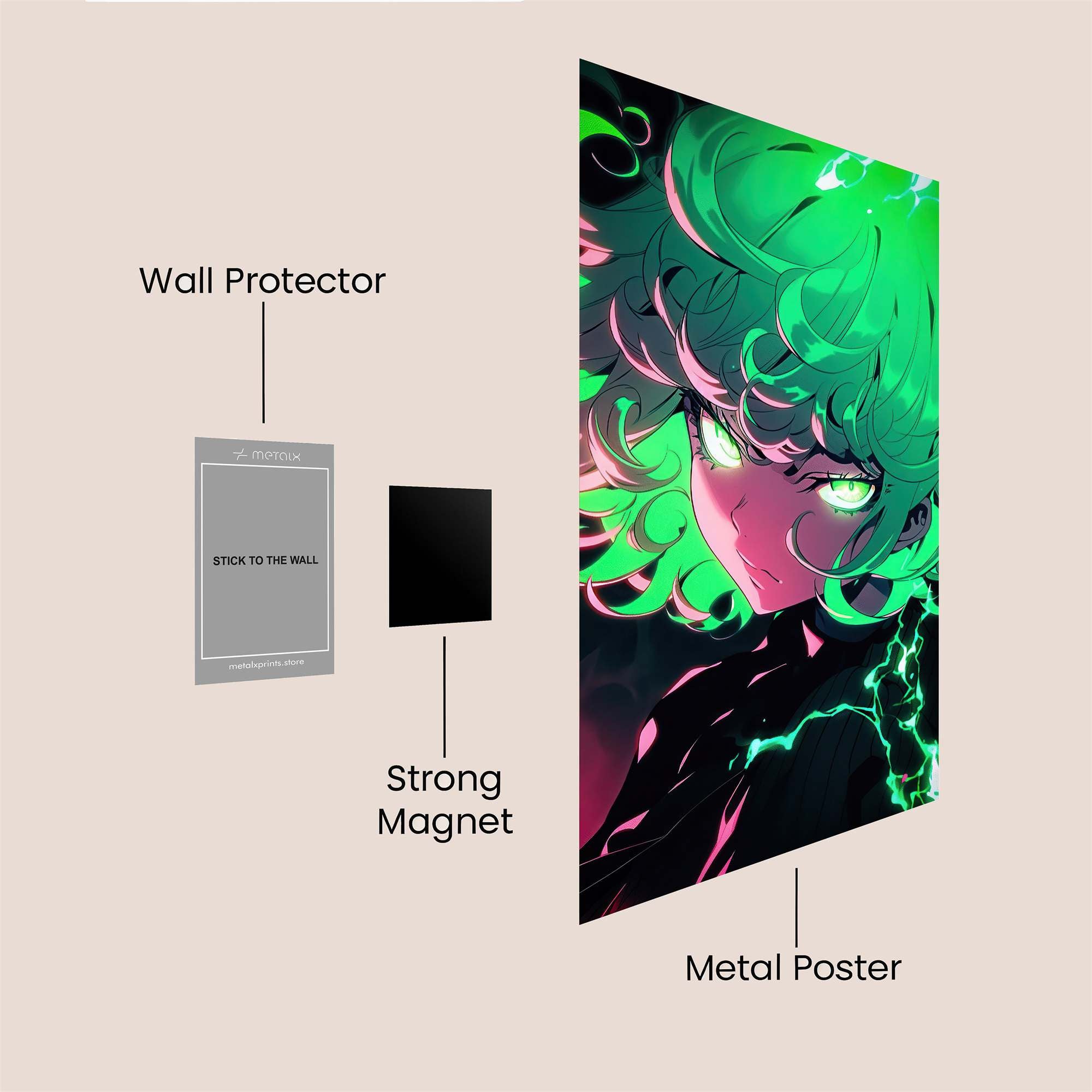 Tatsumaki Tempest Safe Wall Magnetic / M