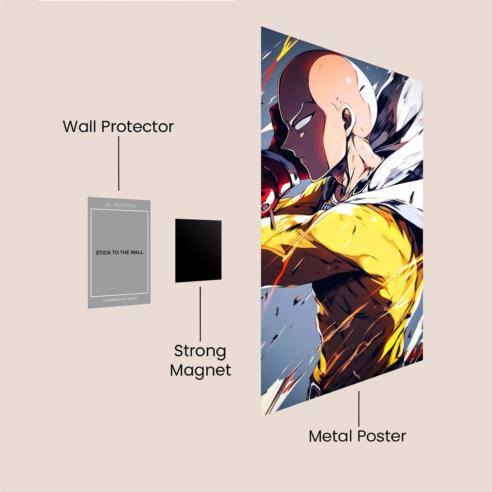 Saitama Heroic Safe Wall Magnetic / M