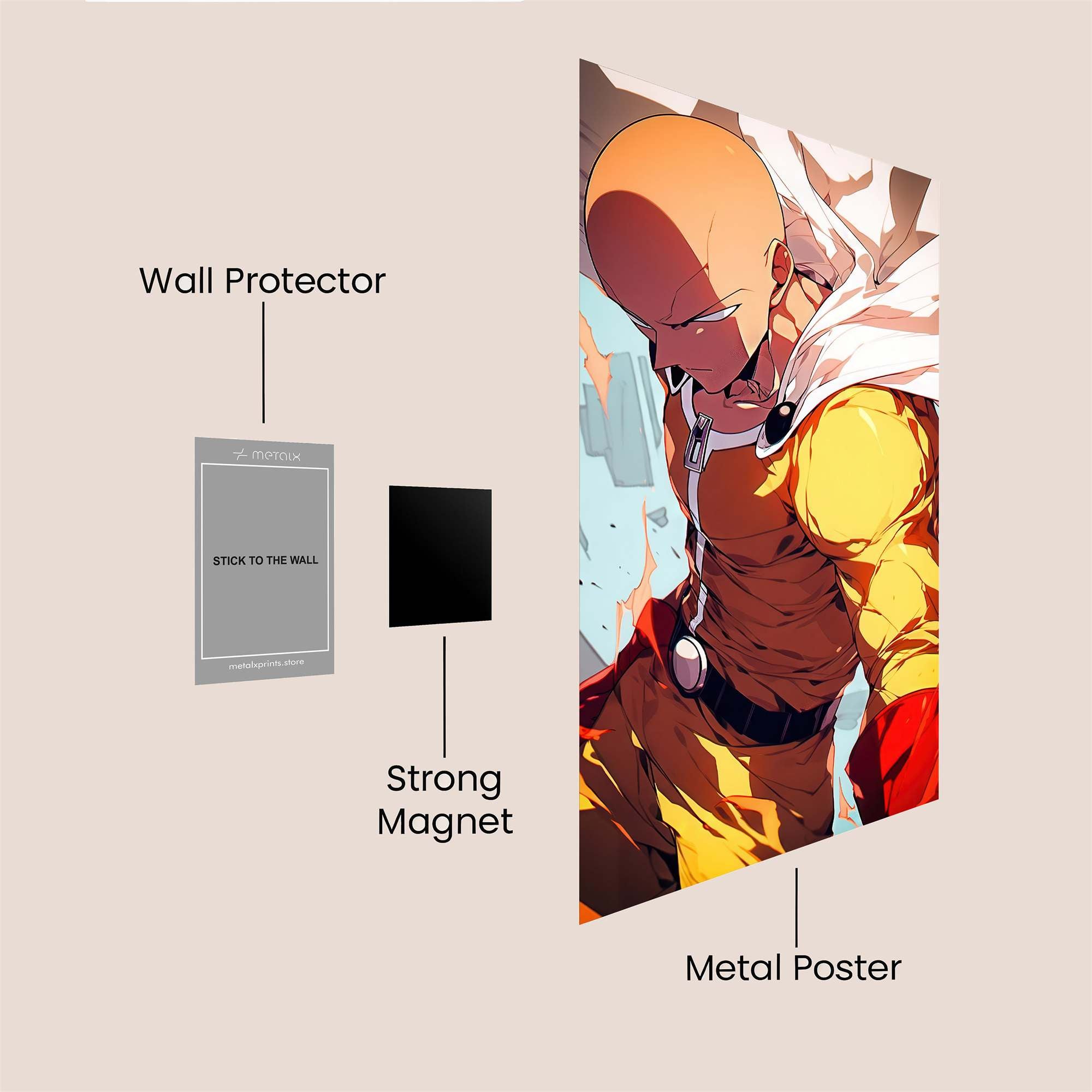 Saitama Heroic Safe Wall Magnetic / M