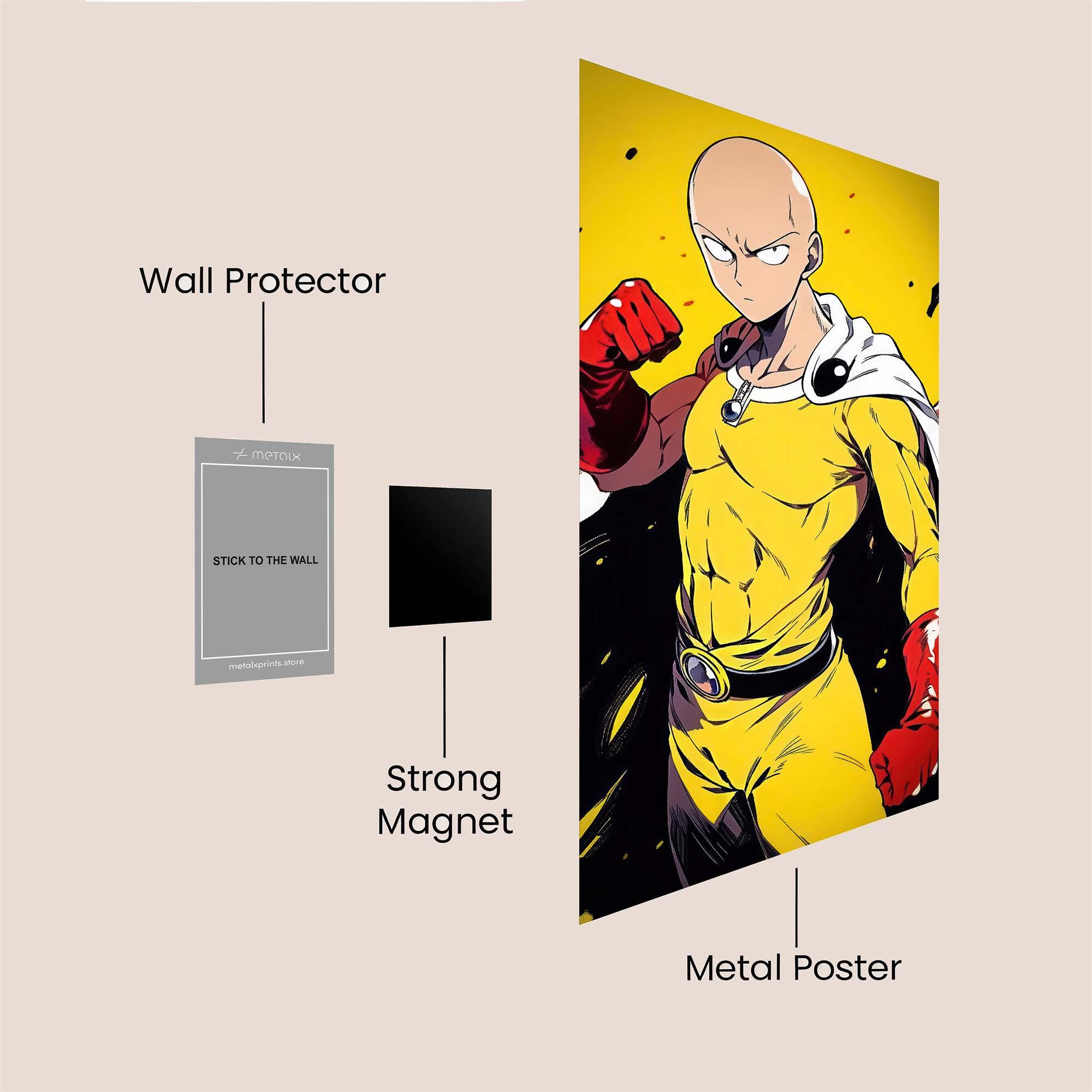 Saitama Heroic Safe Wall Magnetic / M