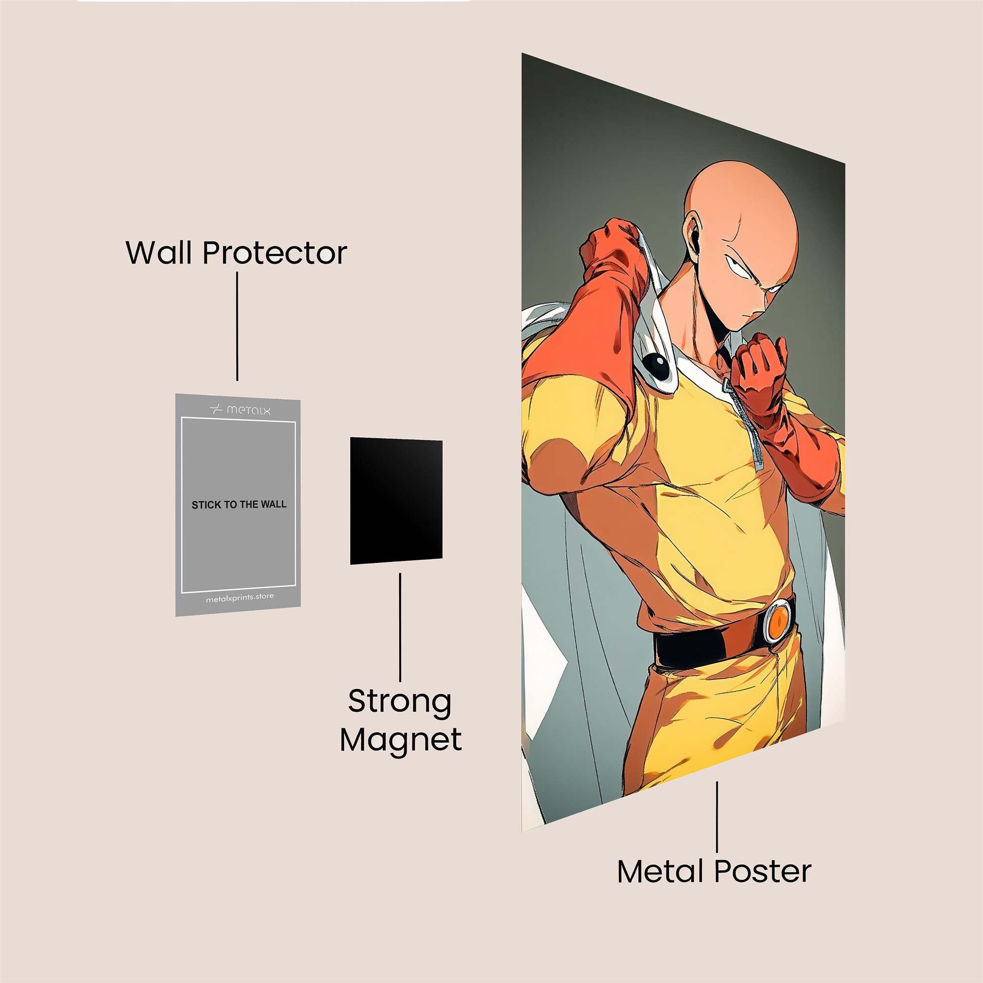 Saitama Heroic Safe Wall Magnetic / M