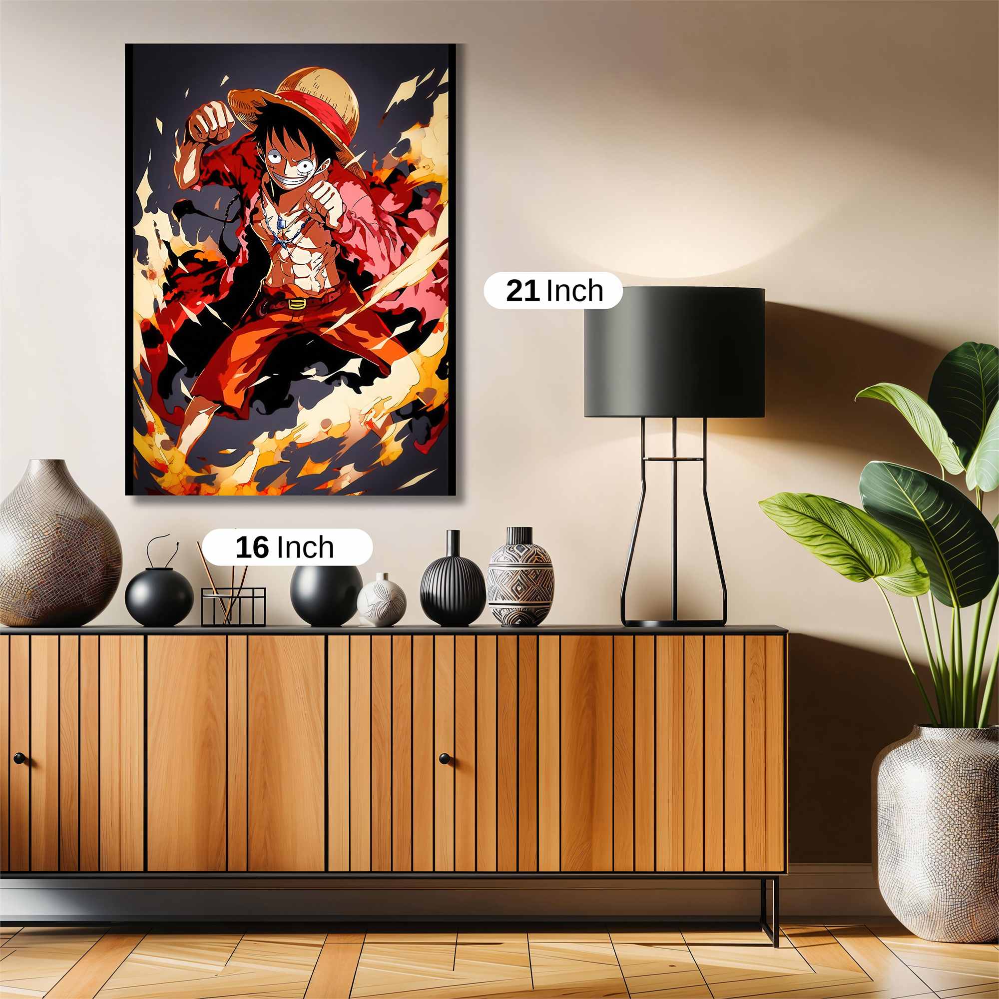 Luffy Blaze Safe Wall Magnetic / M