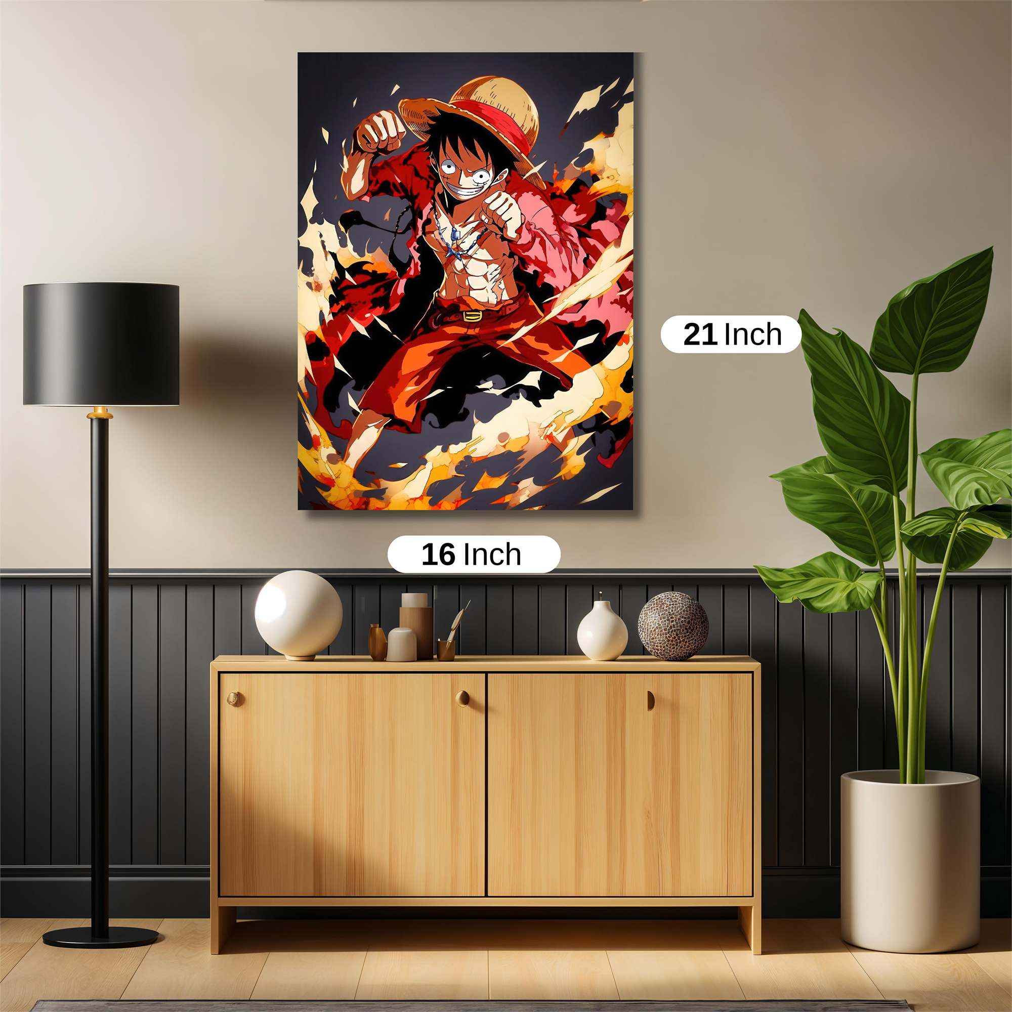 Luffy Blaze Safe Wall Magnetic / M