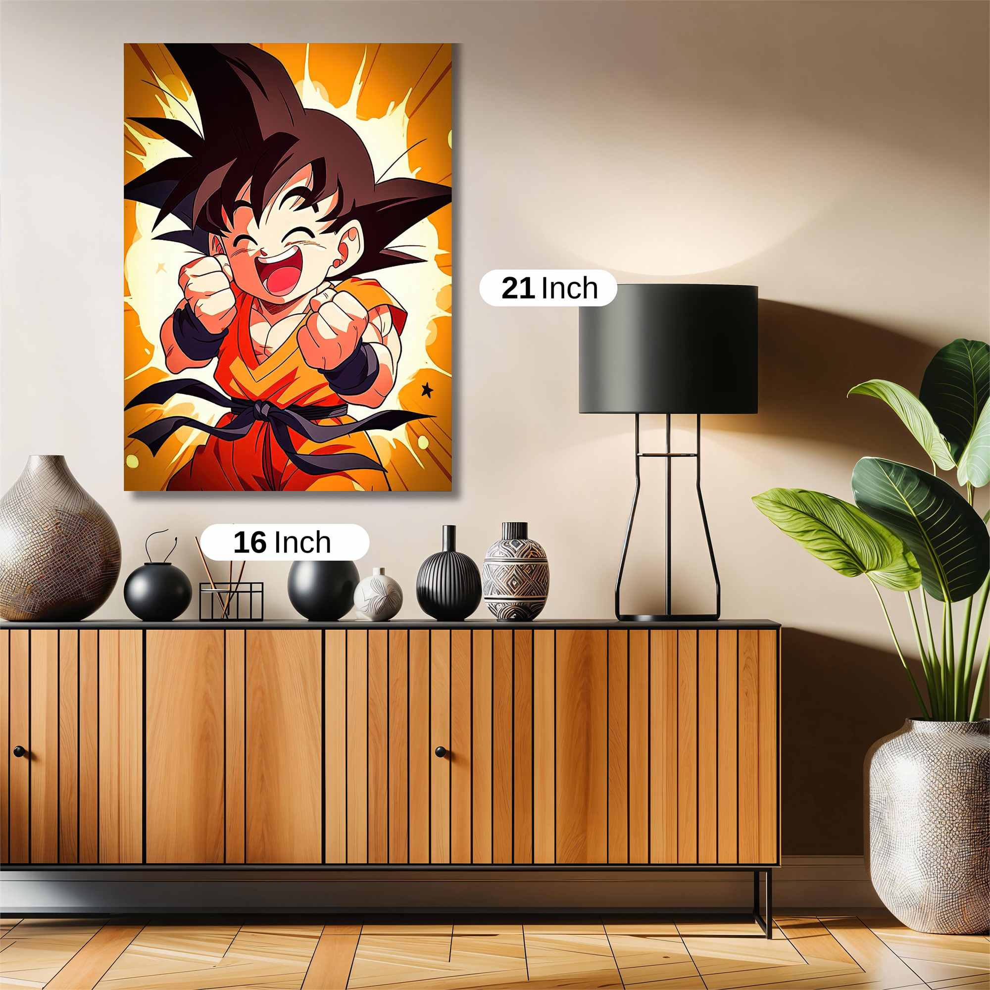 Goku Gleeful Safe Wall Magnetic / M