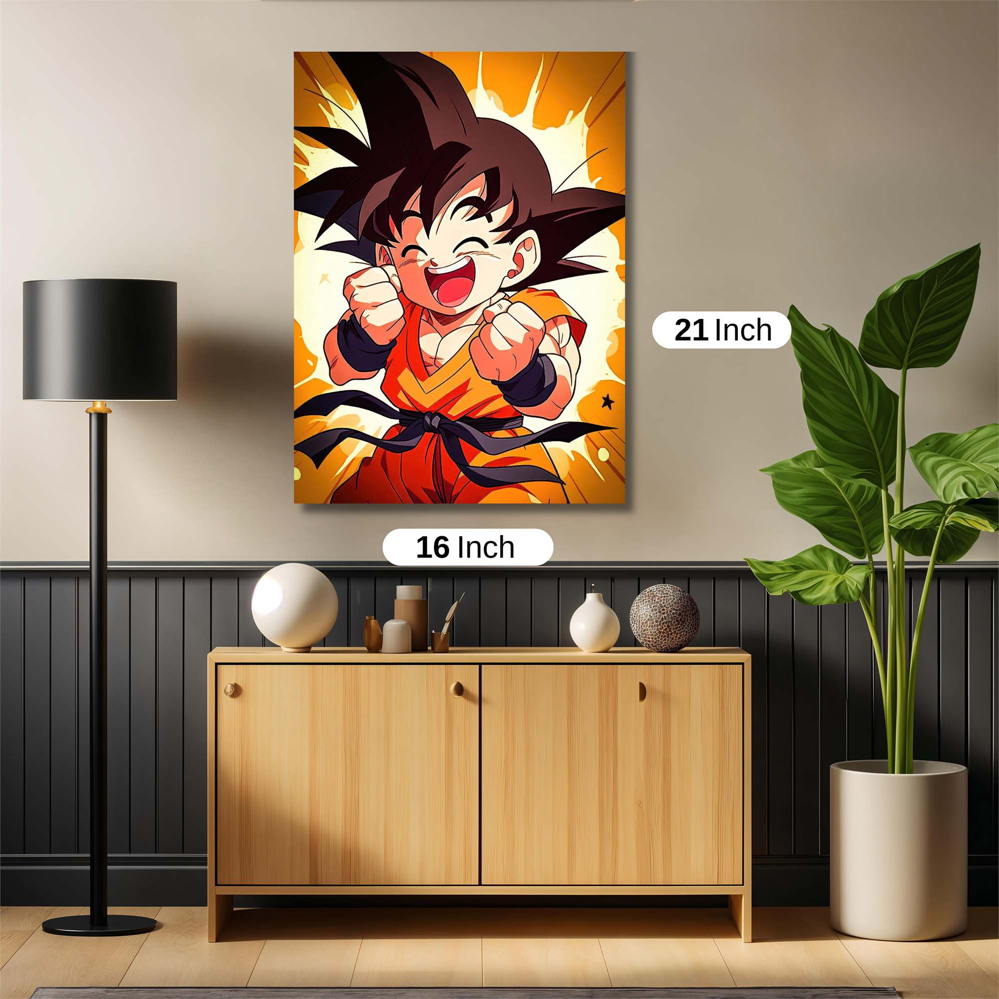 Goku Gleeful Safe Wall Magnetic / M