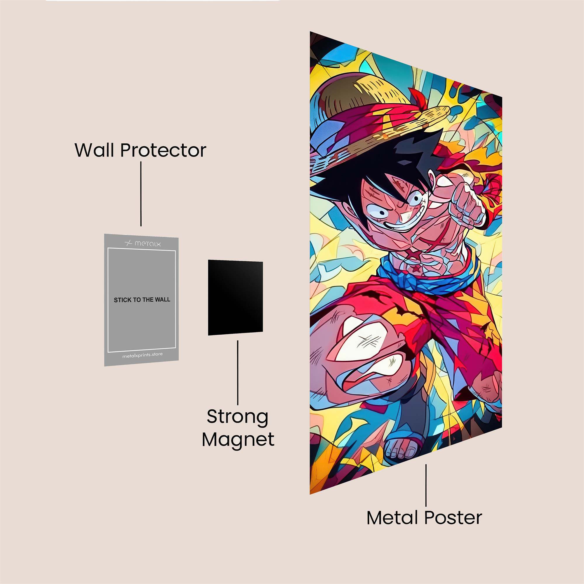 Luffy Radiant Safe Wall Magnetic / M