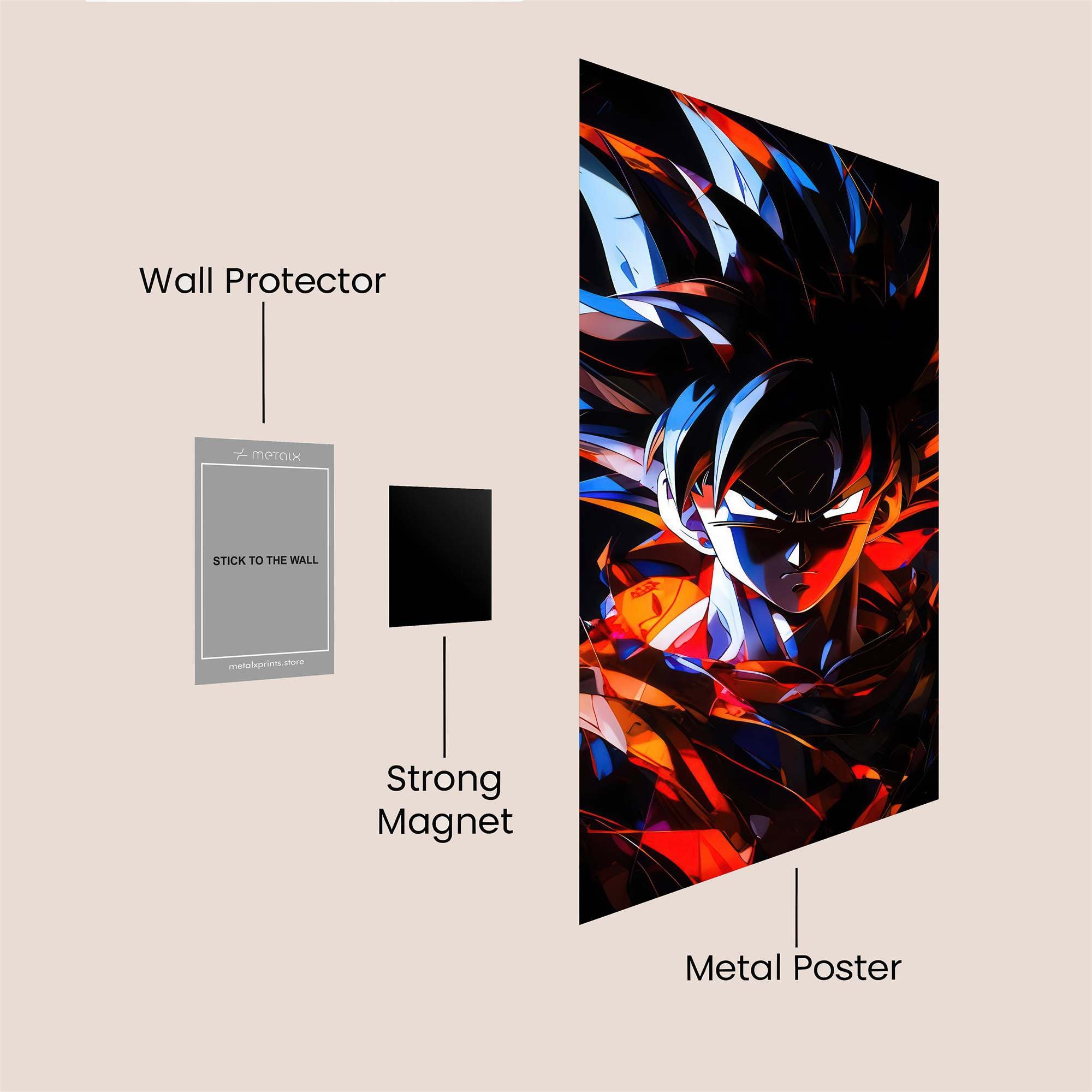 Goku Intense Safe Wall Magnetic / M