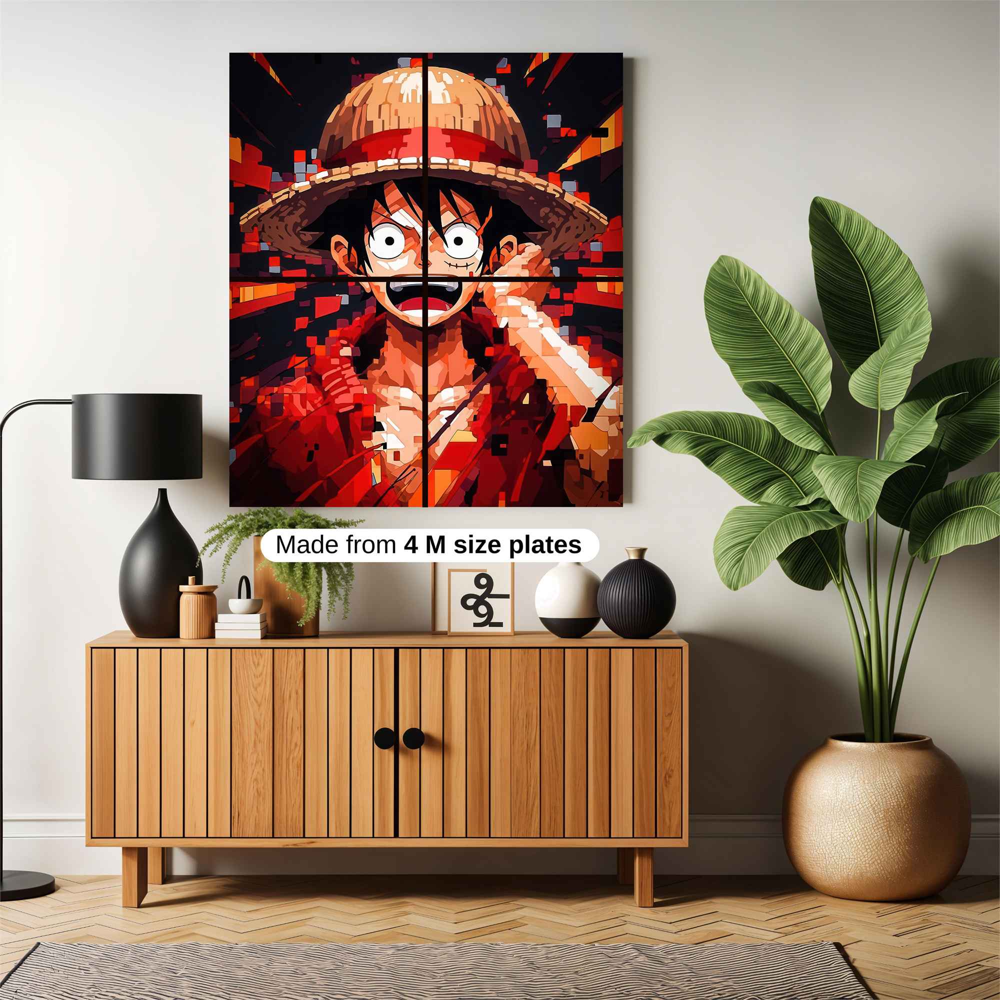 Luffy Fiery Safe Wall Magnetic / M