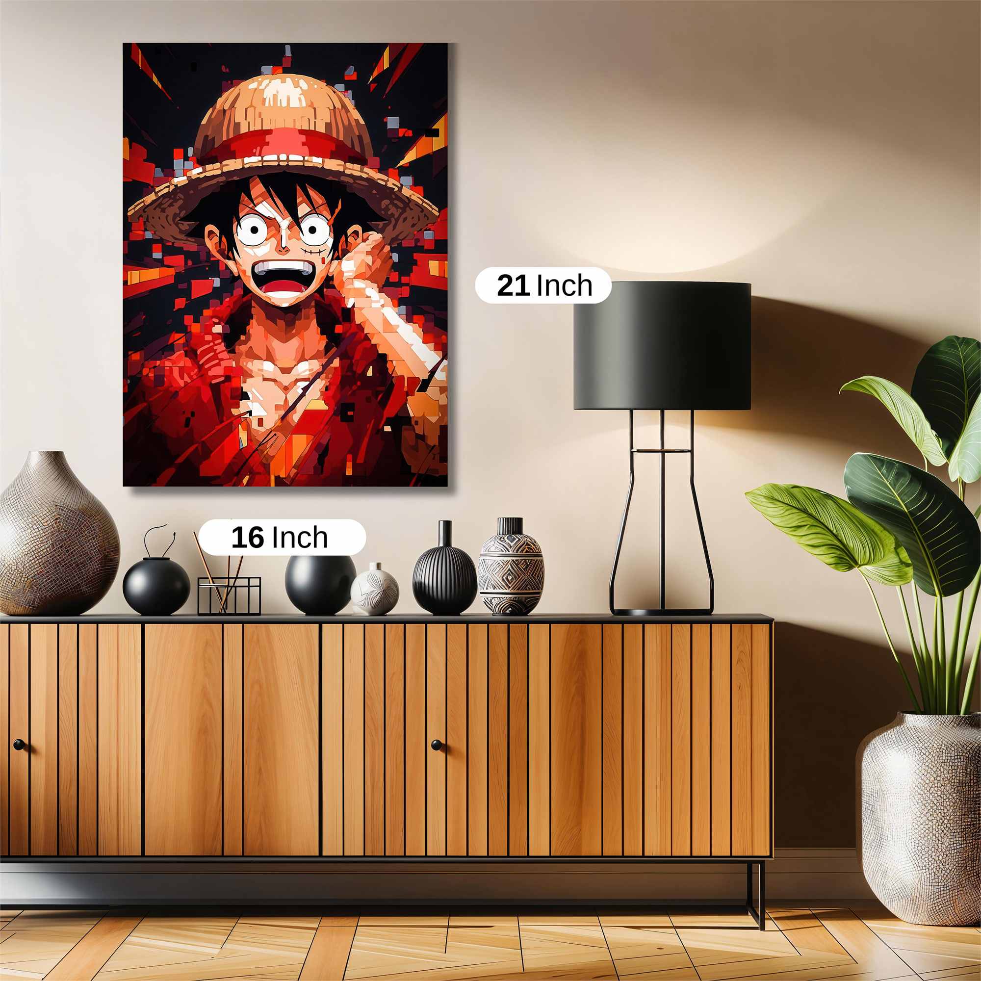 Luffy Fiery Safe Wall Magnetic / M
