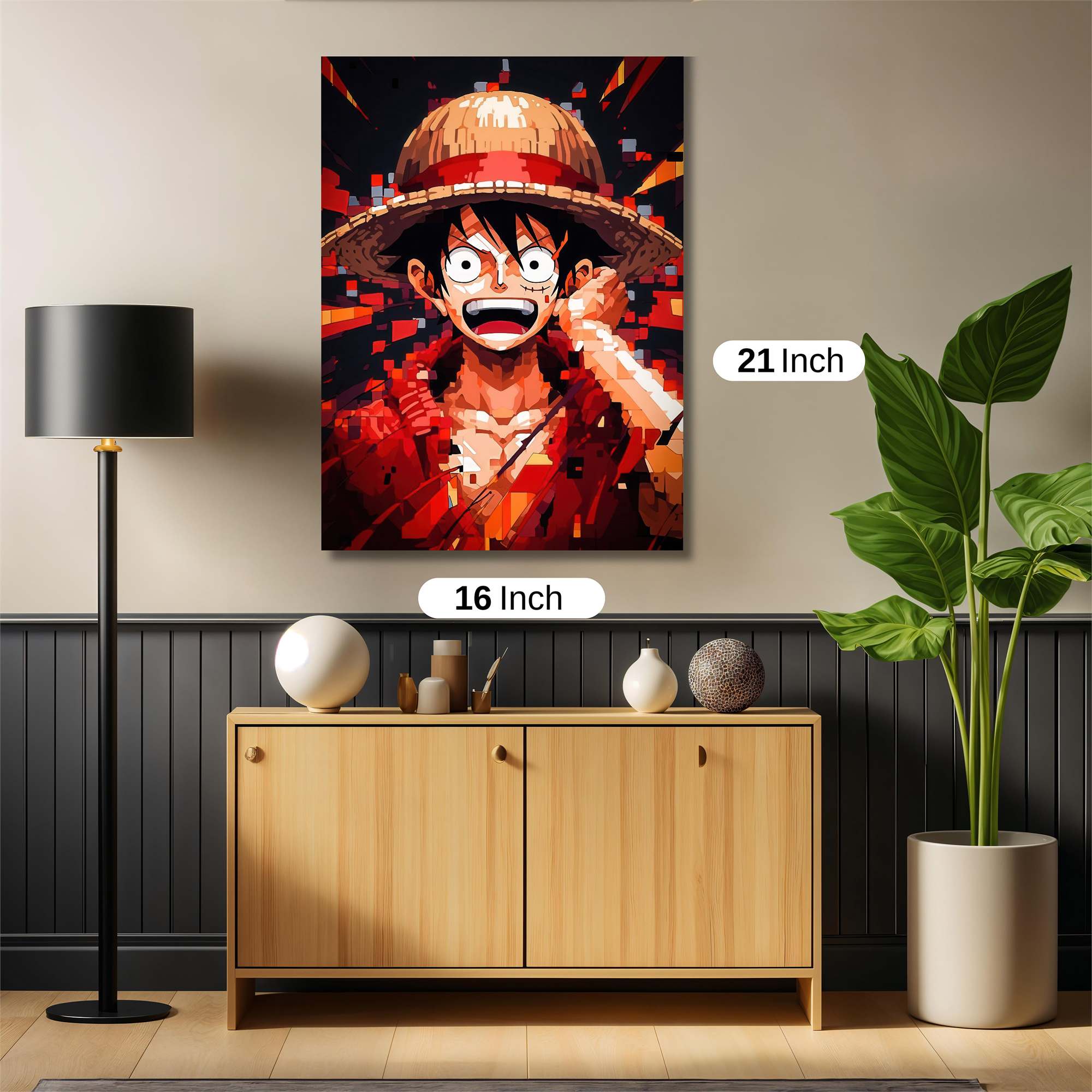 Luffy Fiery Safe Wall Magnetic / M