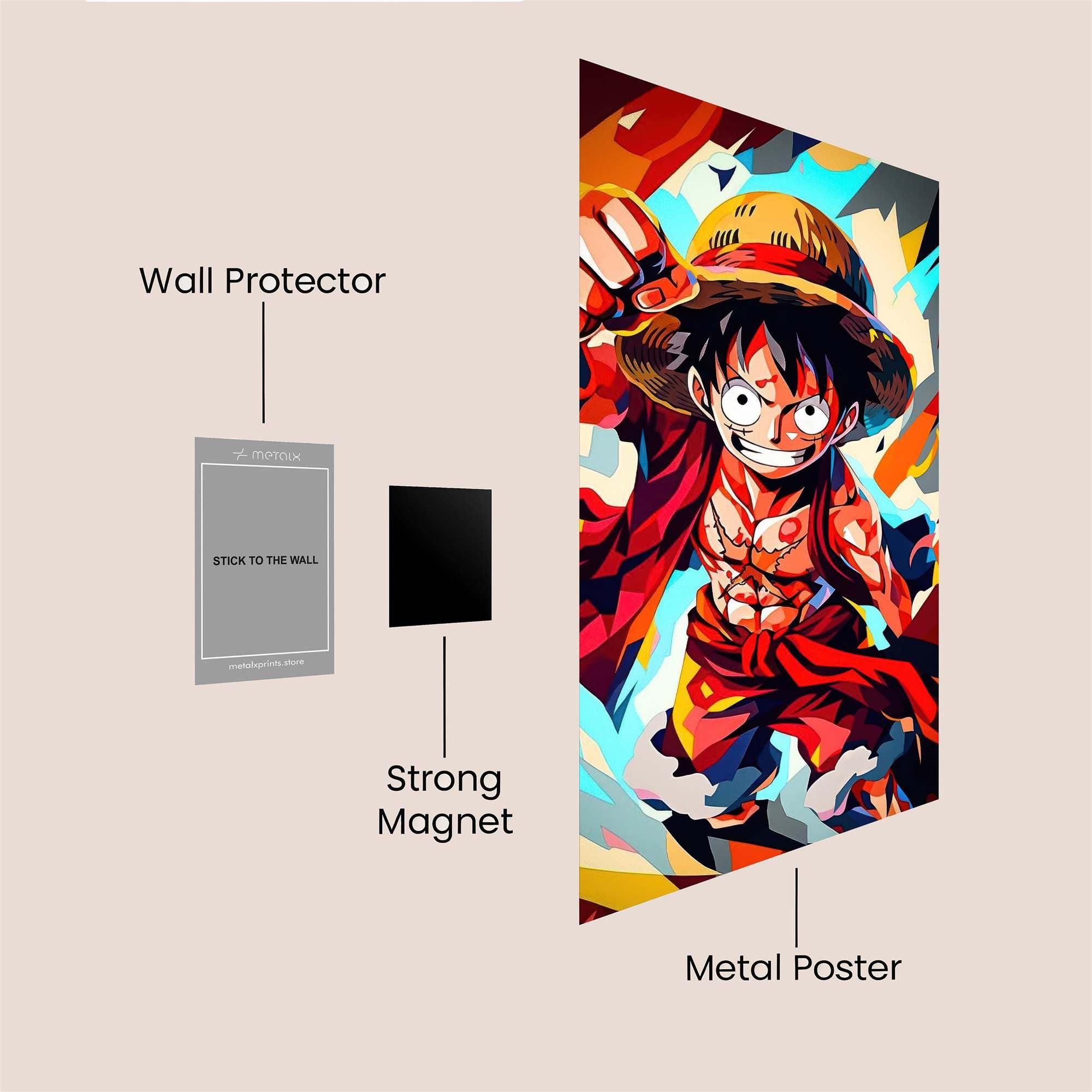 Luffy Radiant Safe Wall Magnetic / M