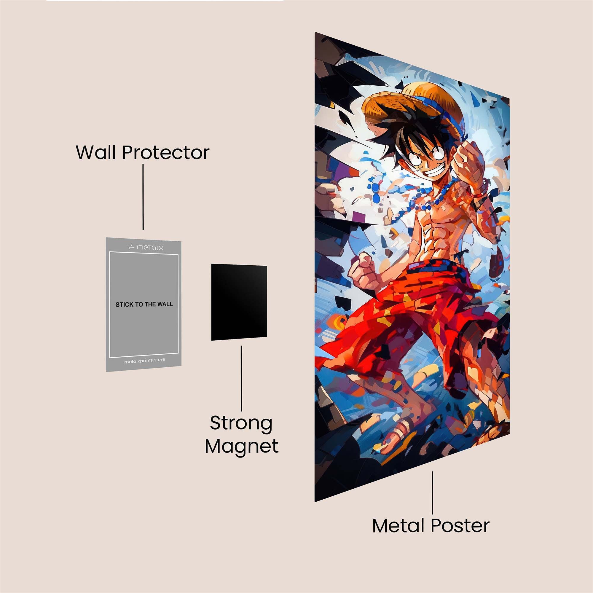 Luffy Dynamic Safe Wall Magnetic / M